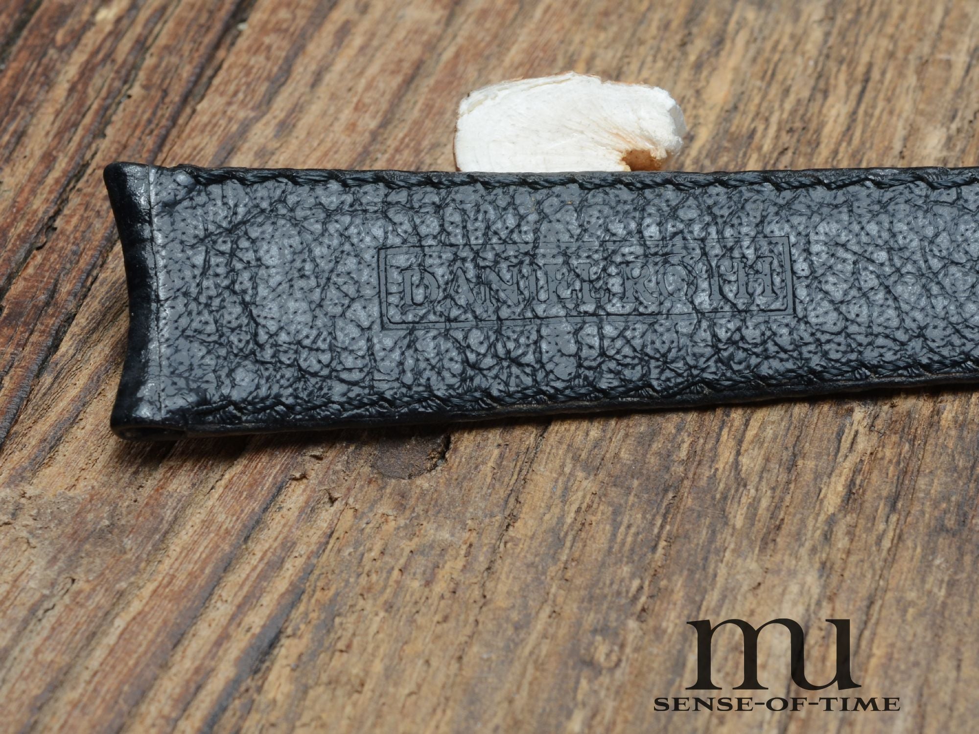 Zubehör: Daniel Roth Lederband schwarz 20/16, NOS