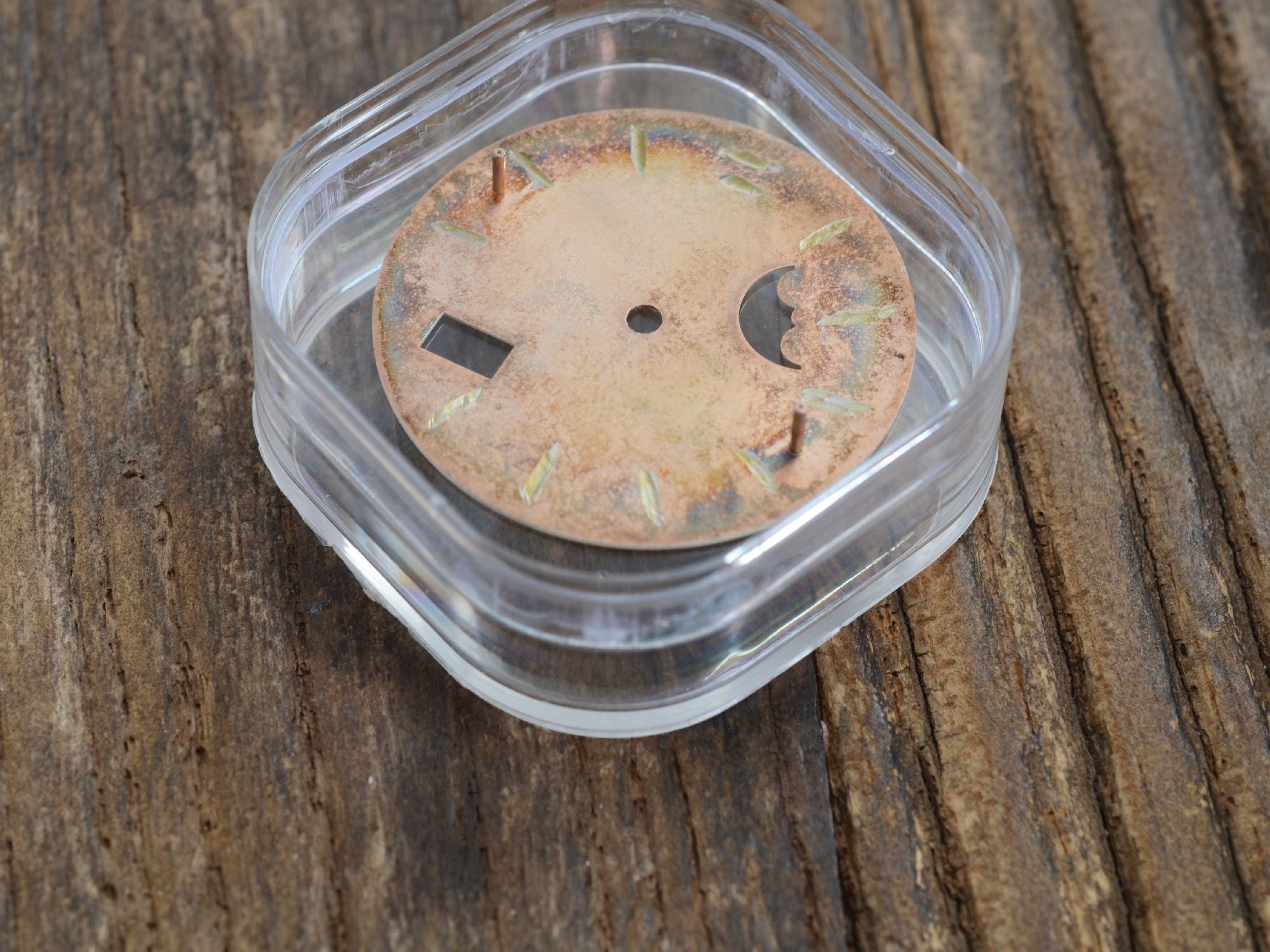 Zubehörteile: Zifferblatt Dial für Glashütte Original Panoramdatum mit Mondphase (Cal. 39-41)