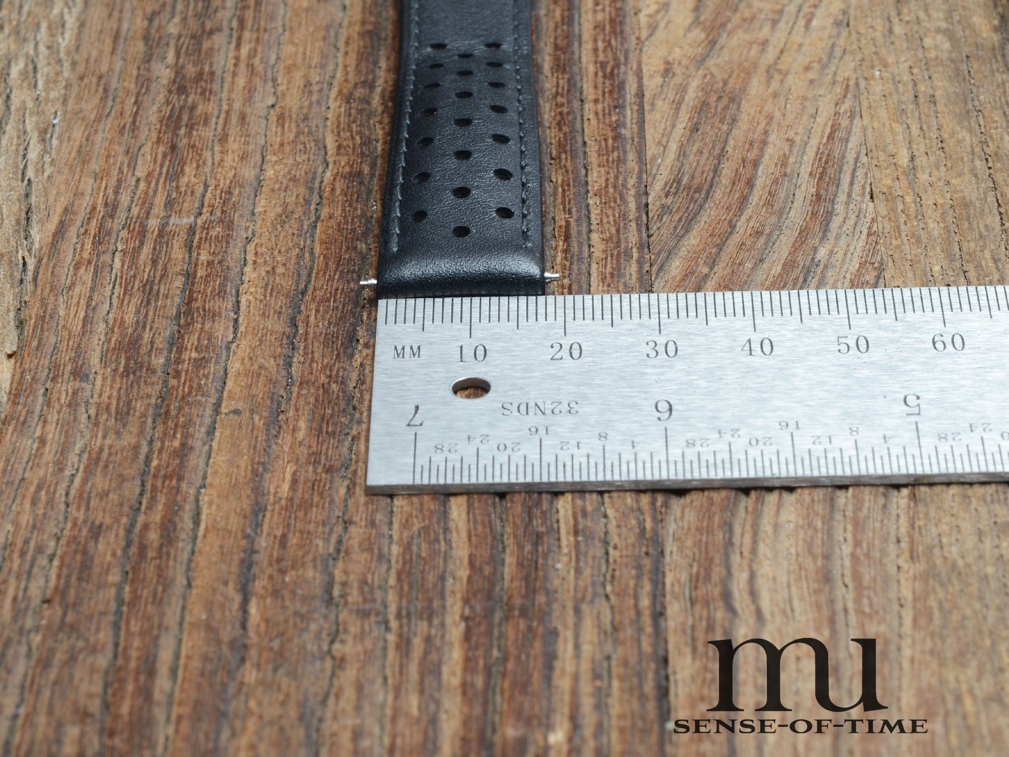 Zubehör: Tag Heuer Racing Armband 18mm, schwarz, mit Faltschließe, NOS