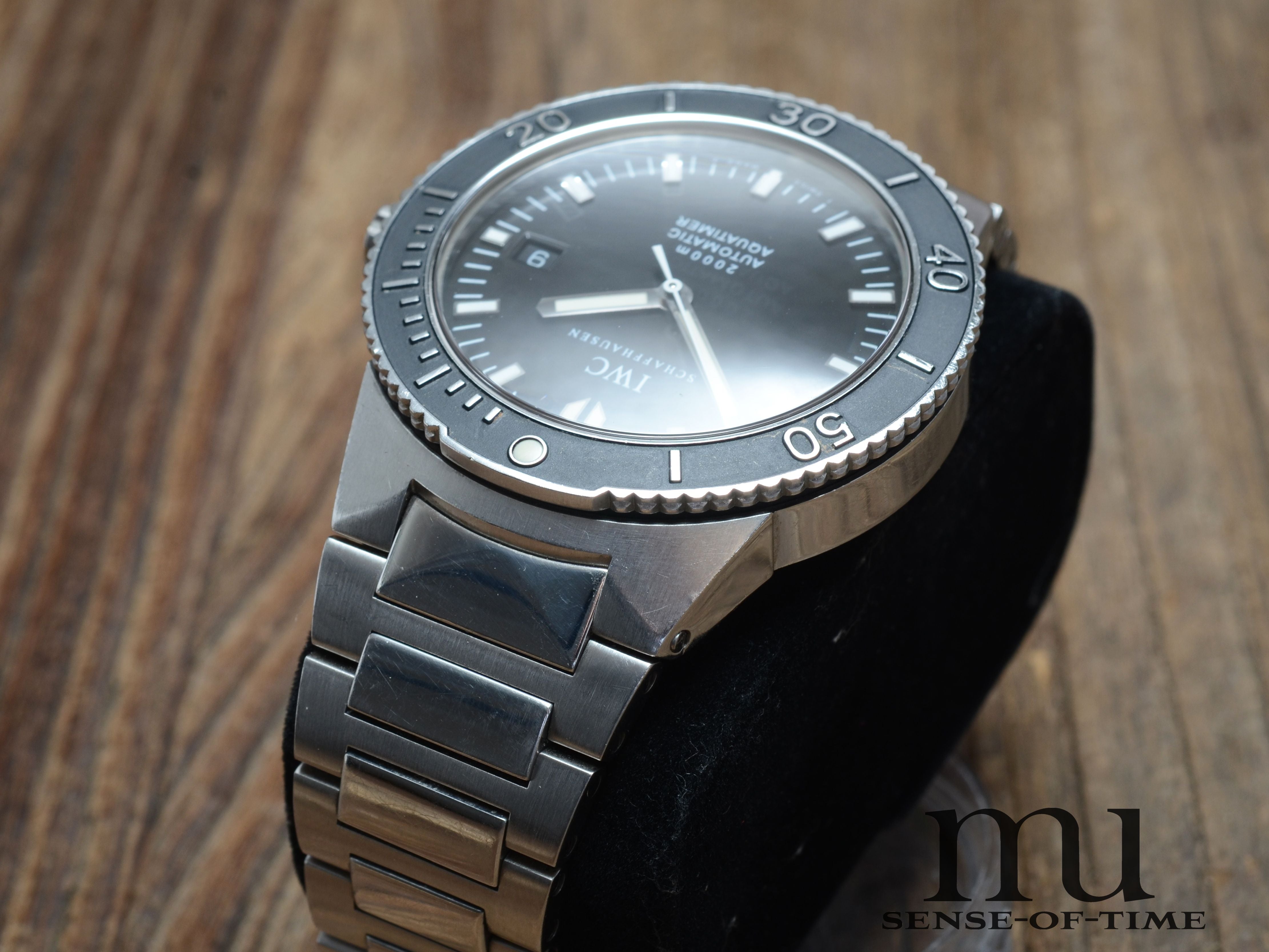IWC GST Aquatimer 2000 Automatik Stahl Tritium Bezel, Dial & Hands