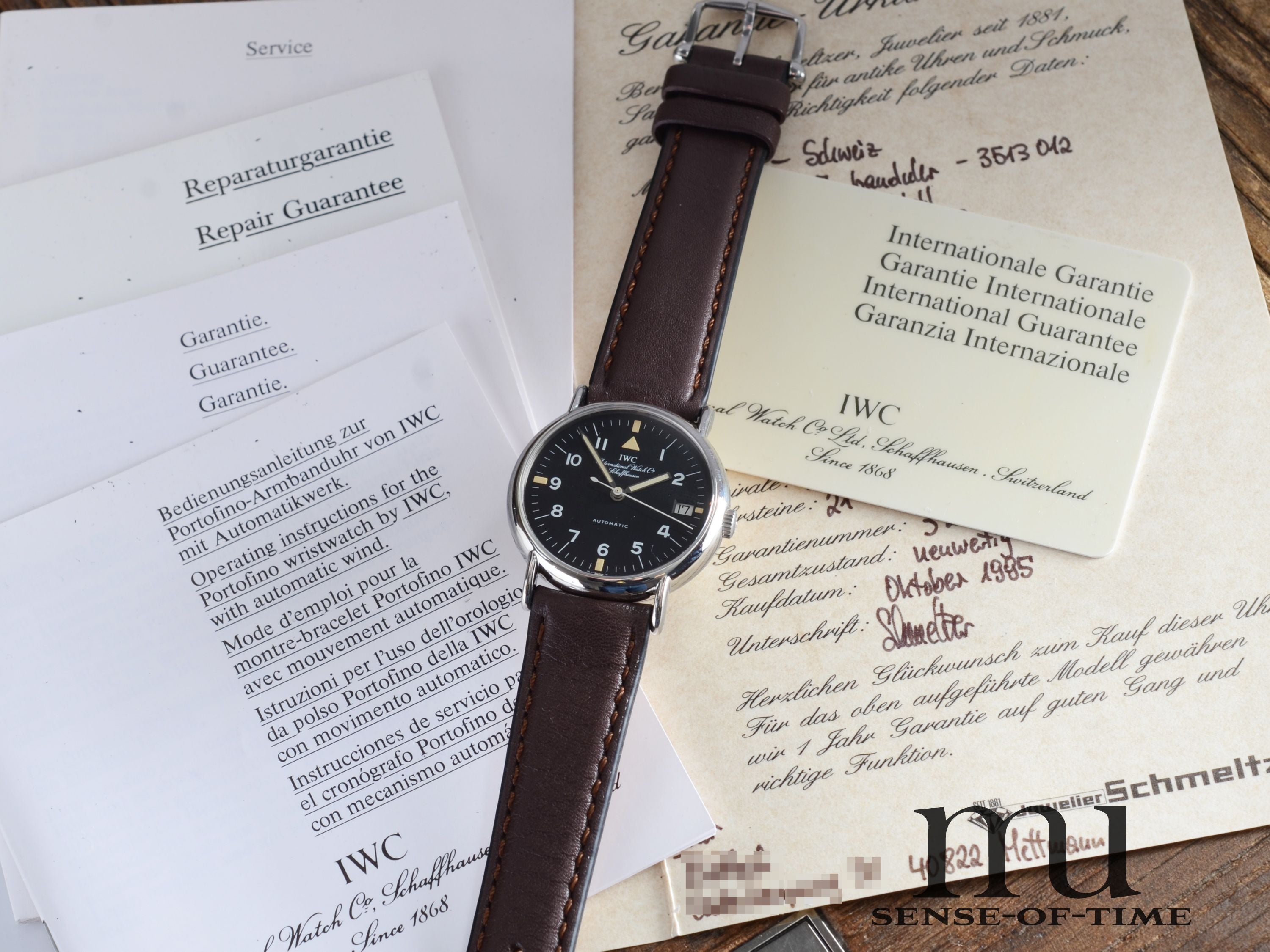 IWC Portofino Military Dial, IW3513-12 mit Papieren