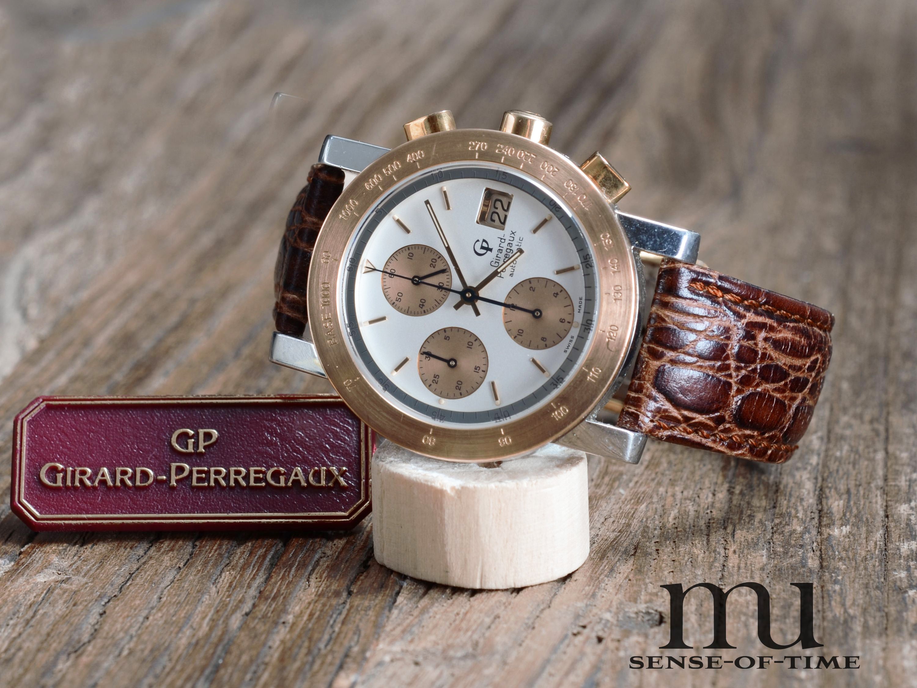 Girard Perregaux 7000 GBM Chronograph Stahl/Gold, Ref: 7000