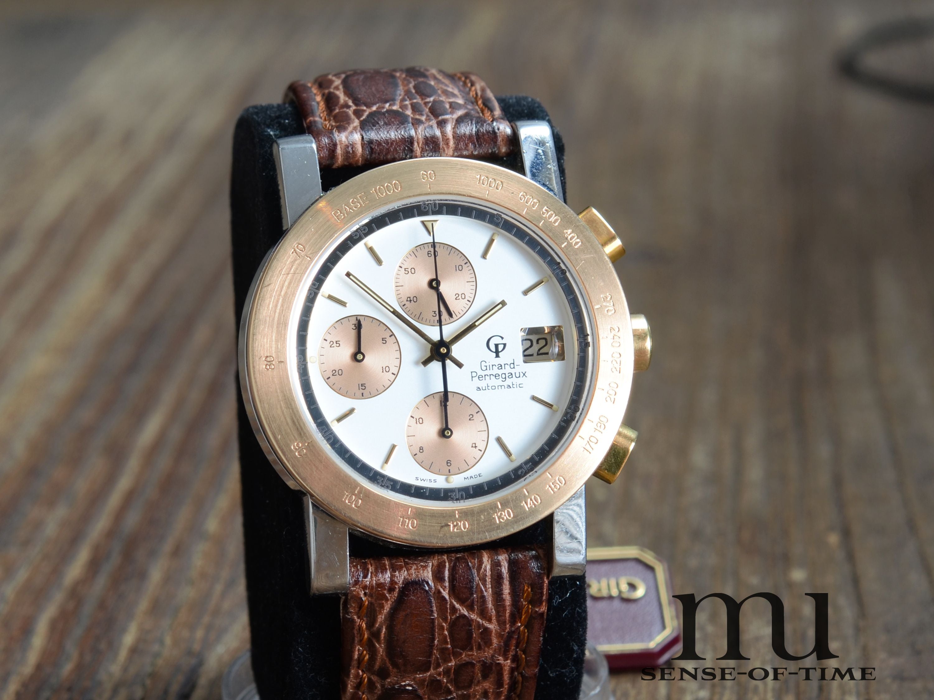 Girard Perregaux 7000 GBM Chronograph Stahl/Gold, Ref: 7000