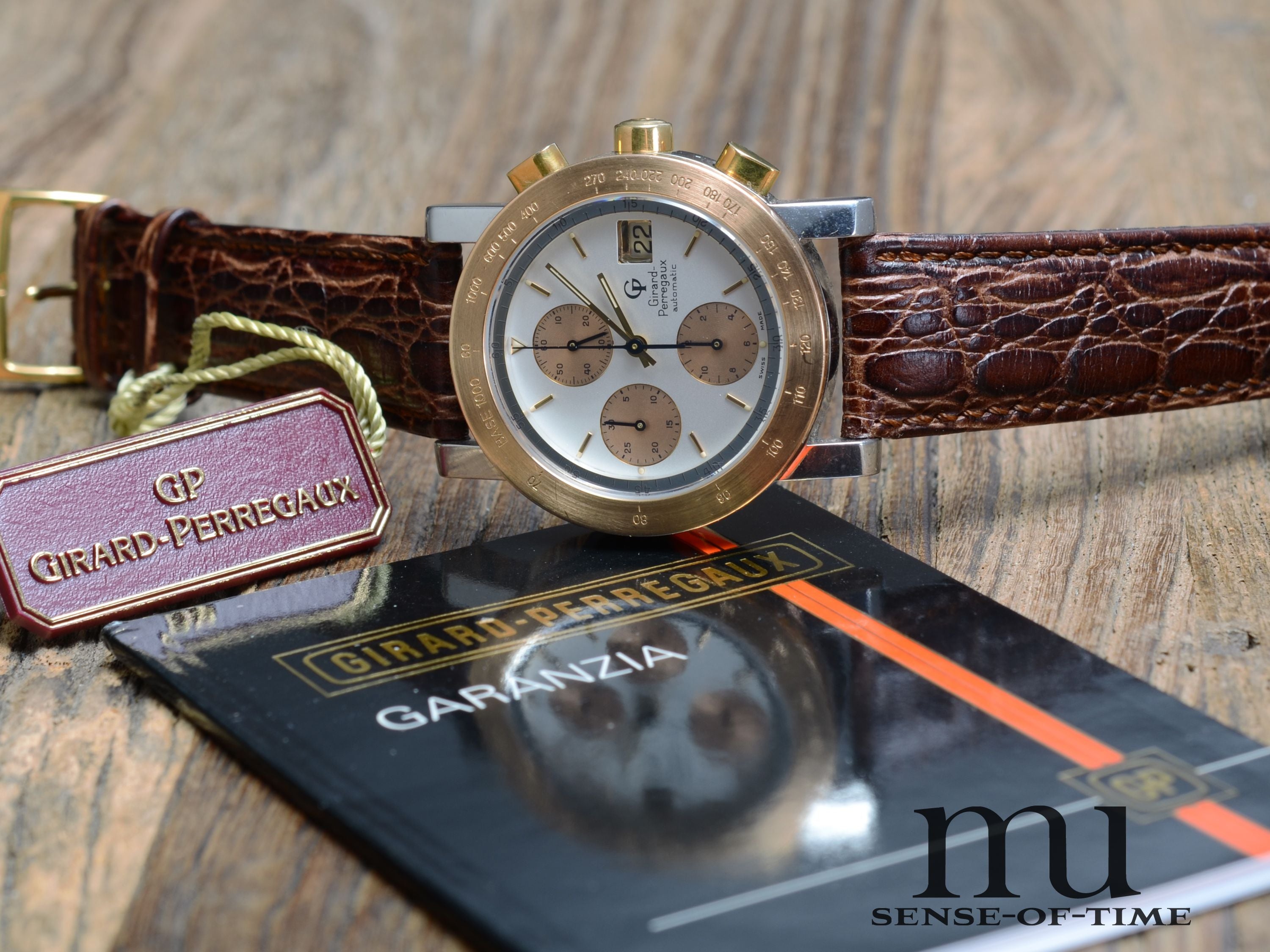 Girard Perregaux 7000 GBM Chronograph Stahl/Gold, Ref: 7000