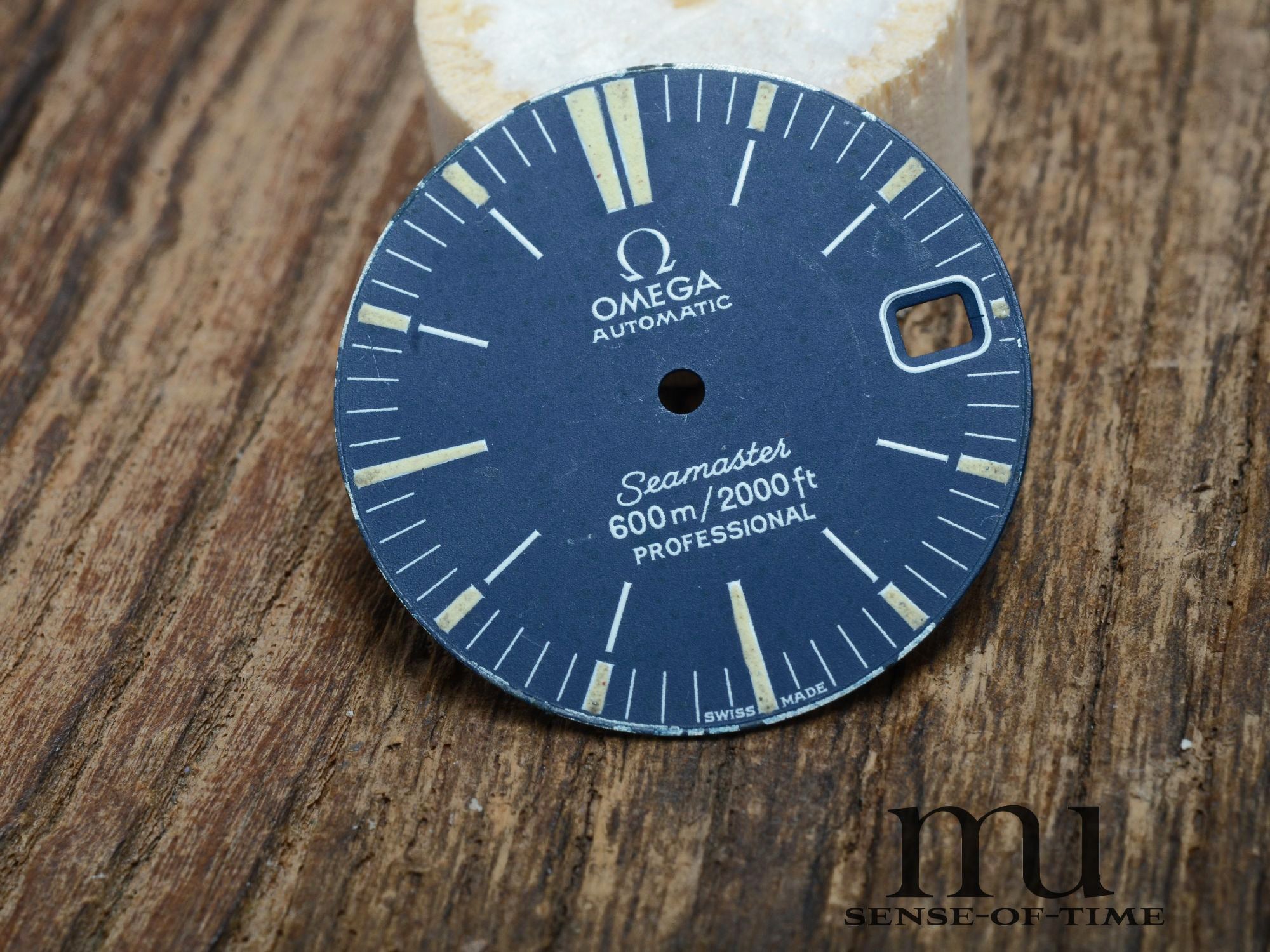 Zubehörteile: Zifferblatt Dial für Omega Ploprof 166.077 Blue Vintage