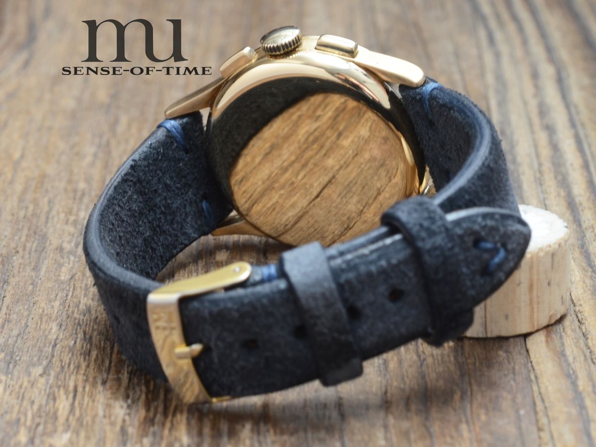 Zenith Compur Vintage Chronograph 18kt Gold mit Sektor-Dial Telemeter