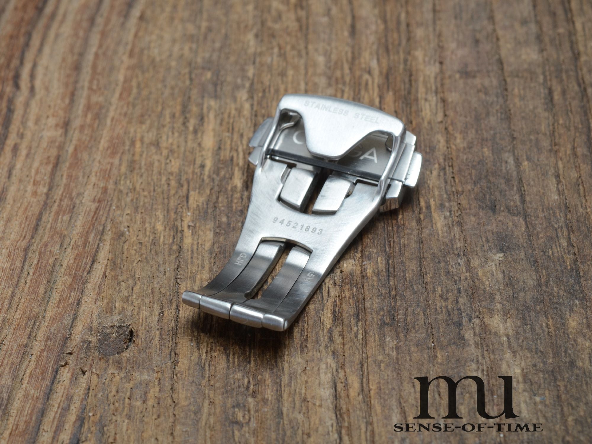 Zubehör: Omega Faltschließe Edelstahl 18mm NOS