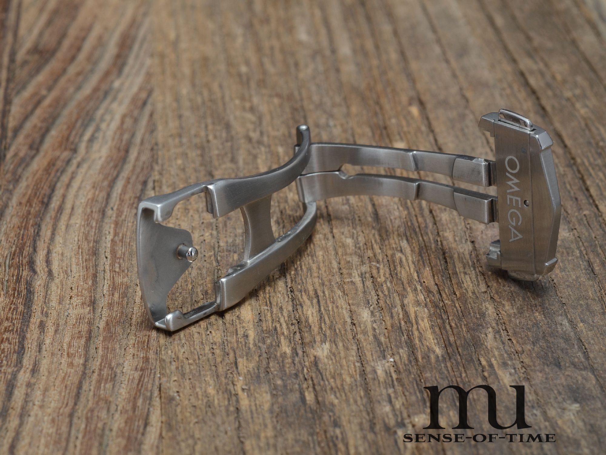 Zubehör: Omega Faltschließe Edelstahl 18mm NOS