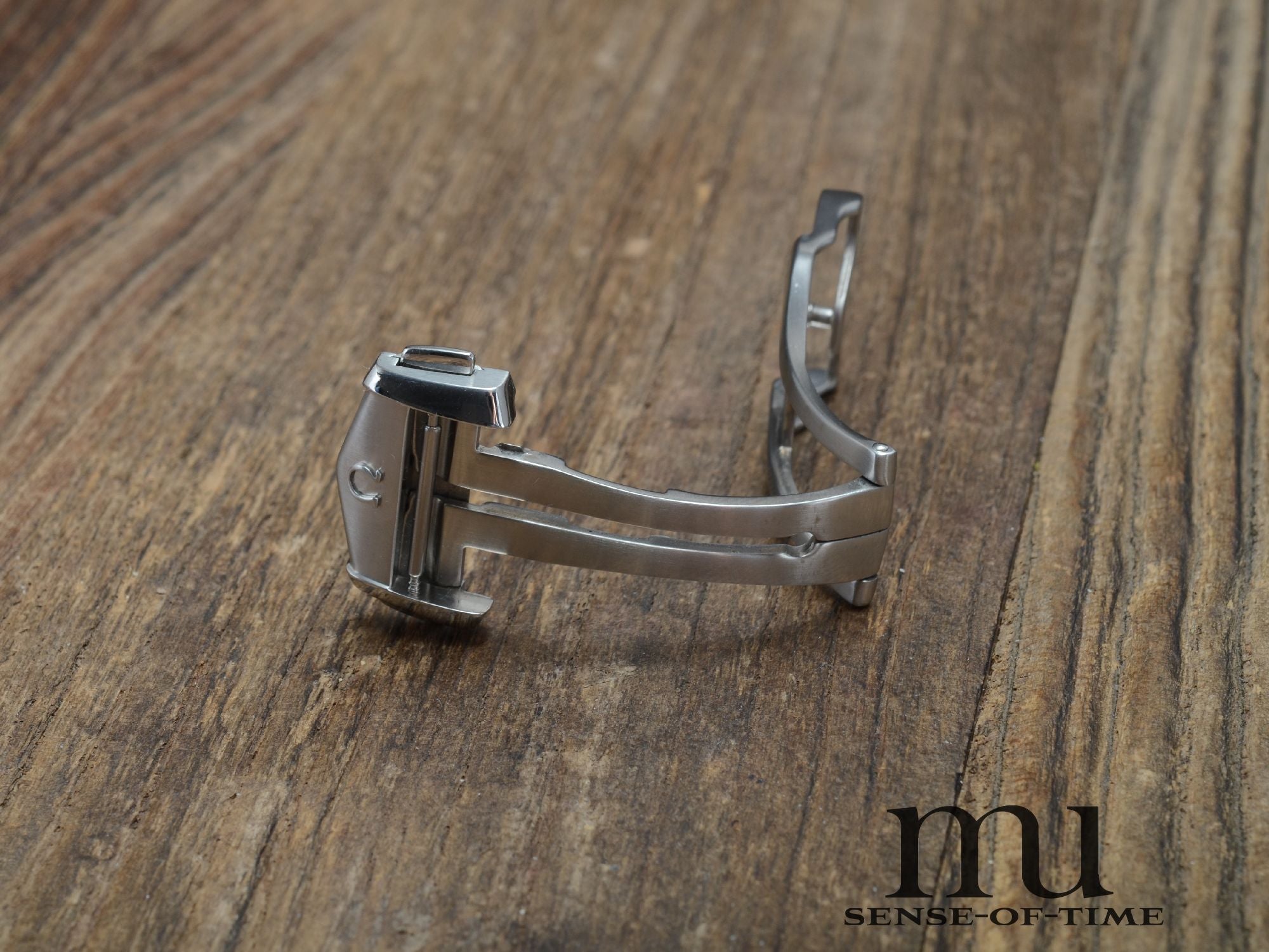 Zubehör: Omega Faltschließe Edelstahl 18mm NOS