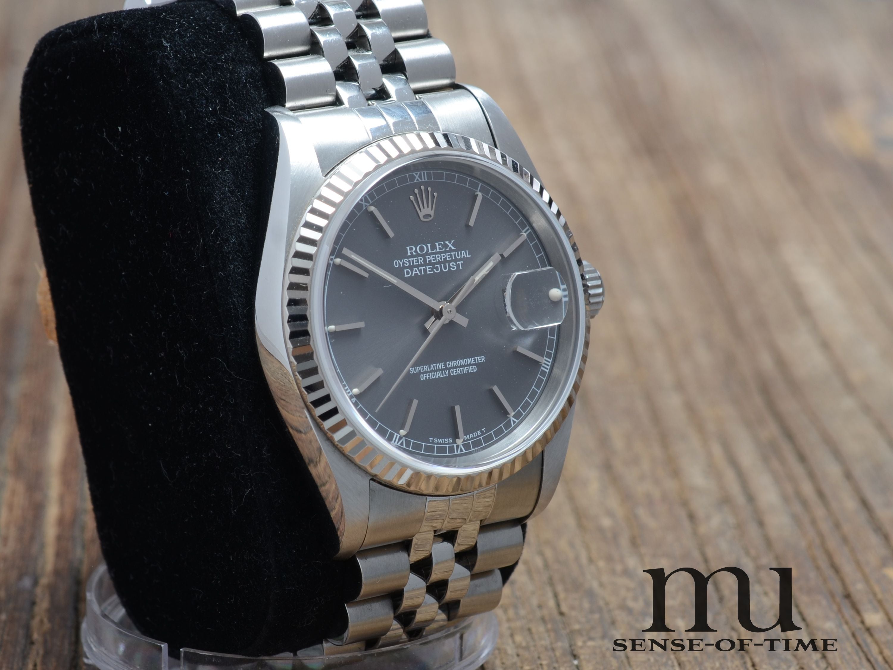 Rolex Oyster Perpetual Datejust 36mm Stahl/Gold, Graues Zifferblatt, Ref. 16234