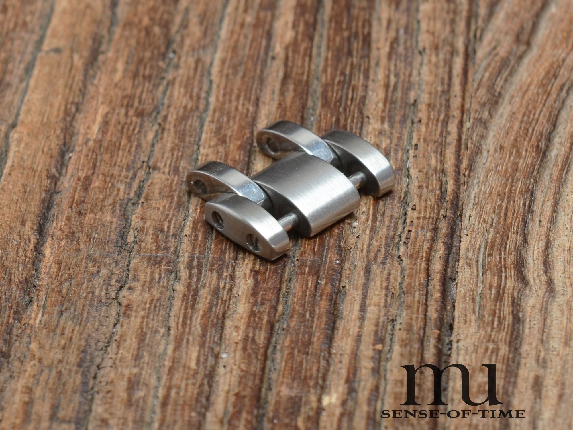 Zubehörteile: Bandglied Link Zenith Rainbow Stahl 17mm NOS