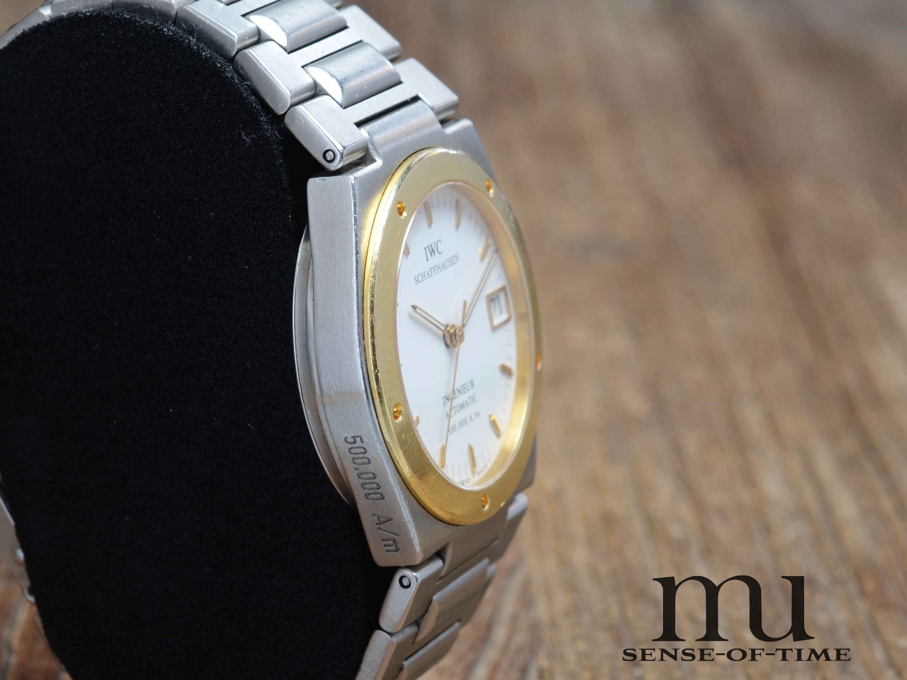 IWC Ingenieur Stahl/Gold 500.000 A/m, Weißes Zifferblatt, IW3508