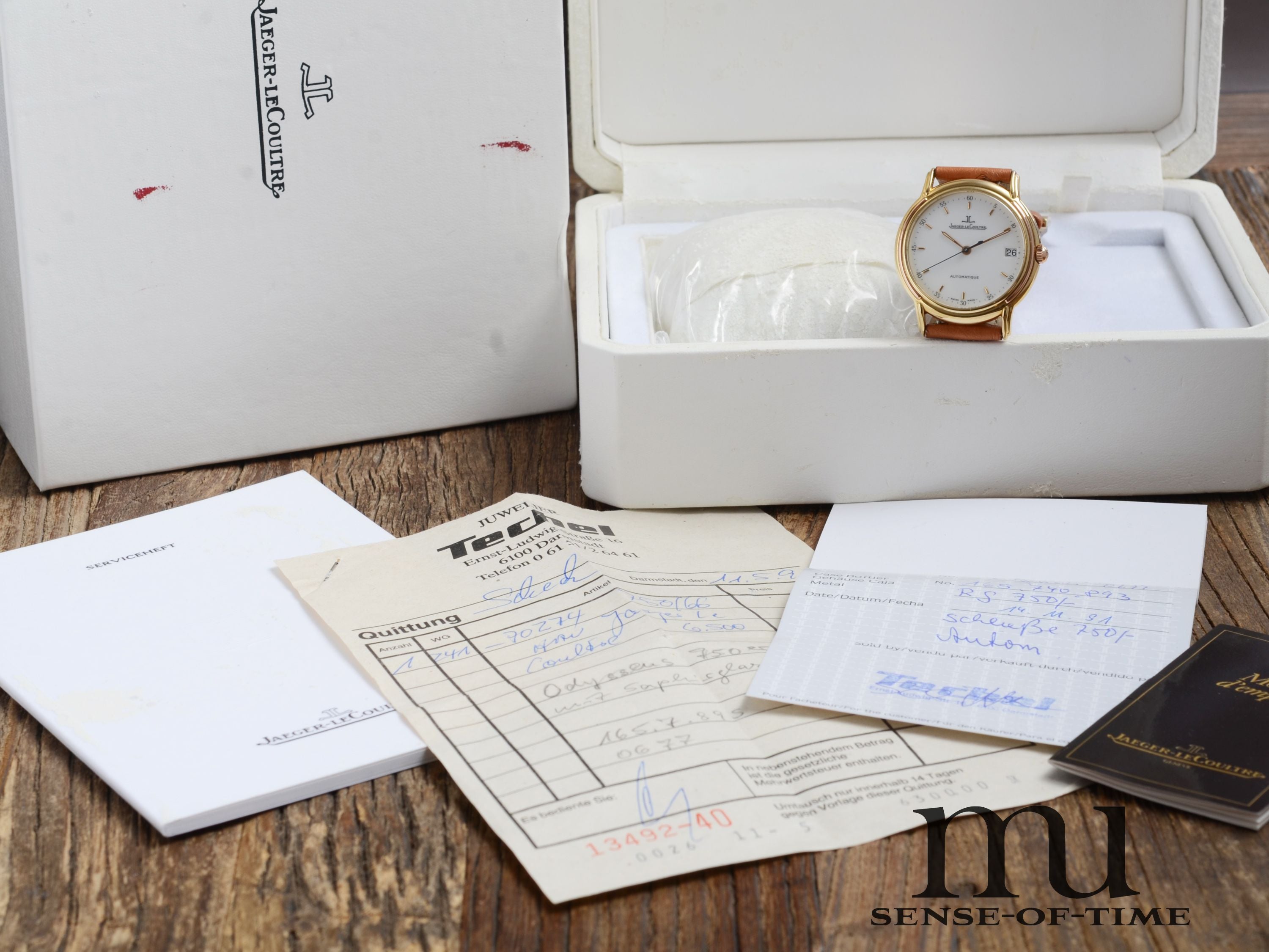 Jaeger leCoulte Odysseus 18kt Gold Kaliber 889/2 im Full Set