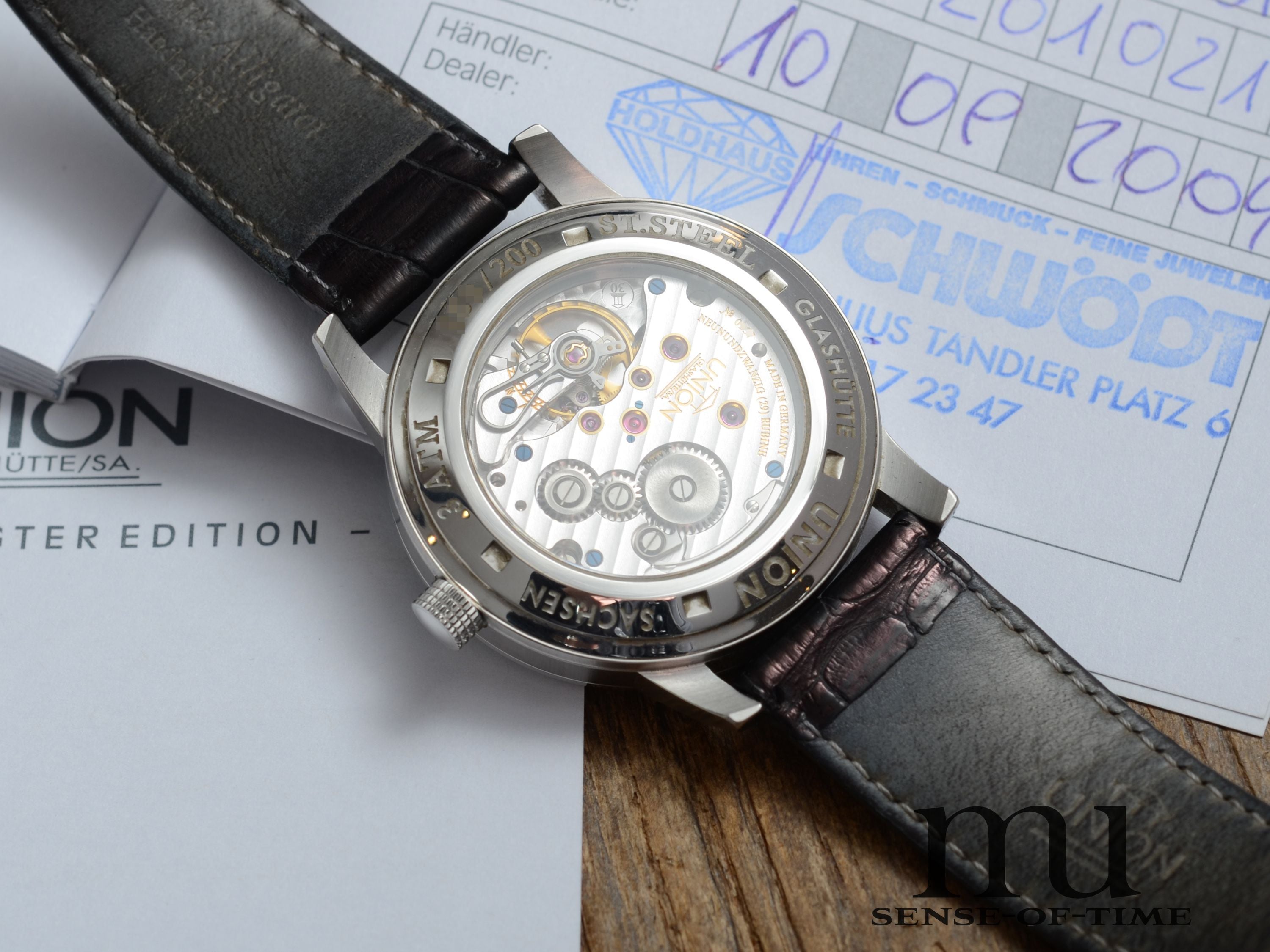 Union Glashütte Julian Bergter Zeigerdatum Limited Edition Full Set