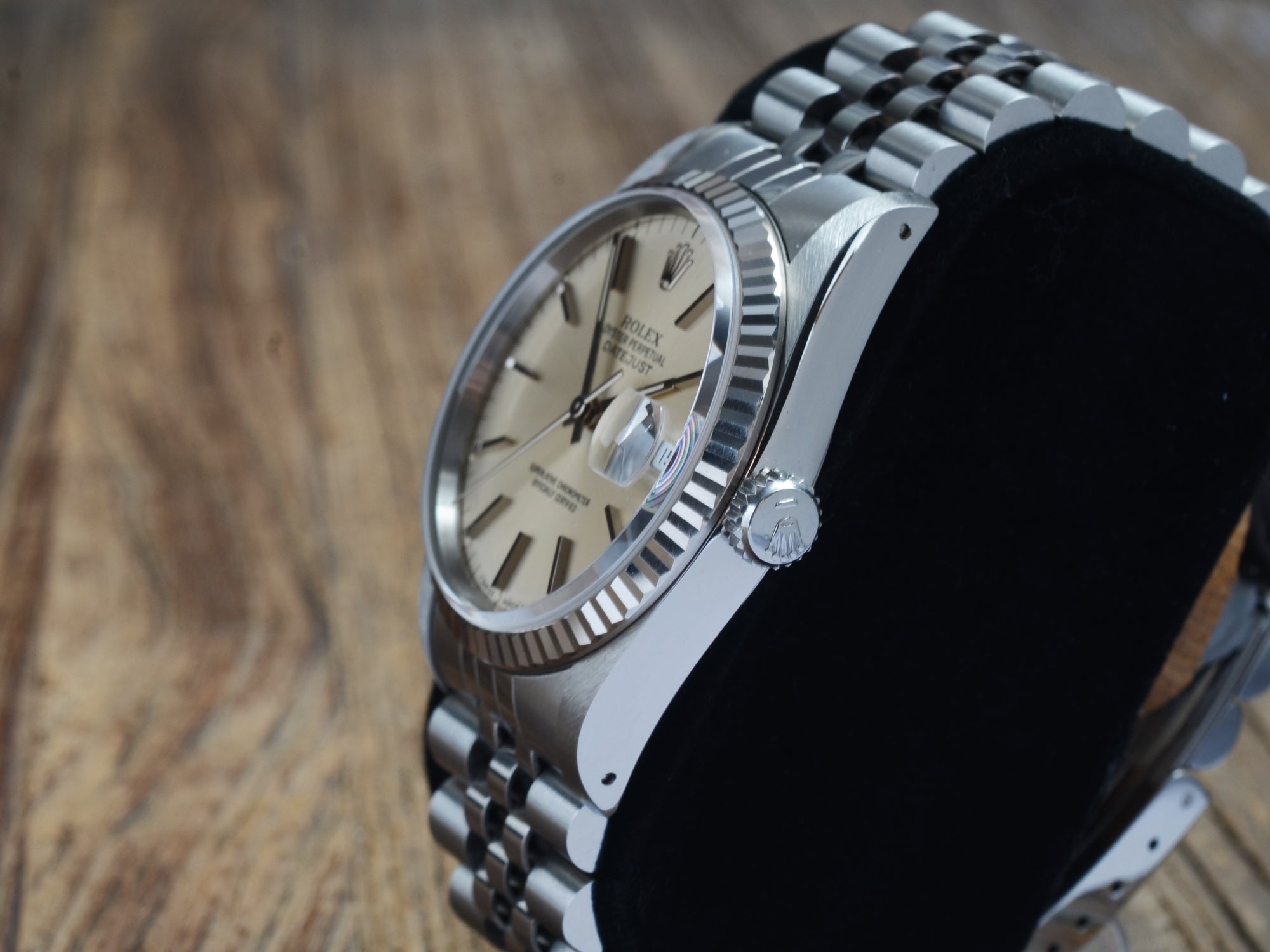 Rolex Datejust 36mm St/WG B&P Cream Dial NOS, Ref.: 16234