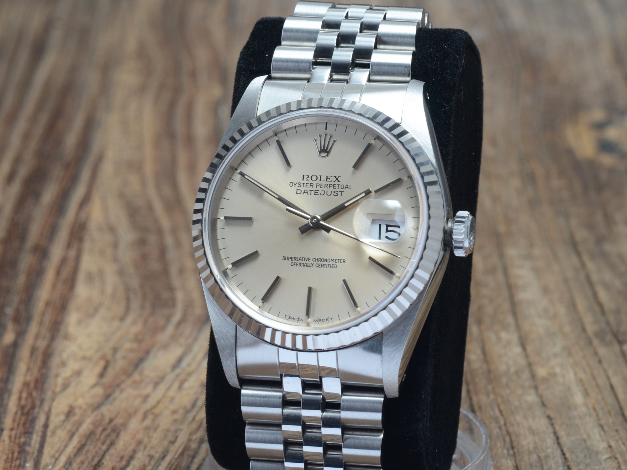 Rolex Datejust 36mm St/WG B&P Cream Dial NOS, Ref.: 16234