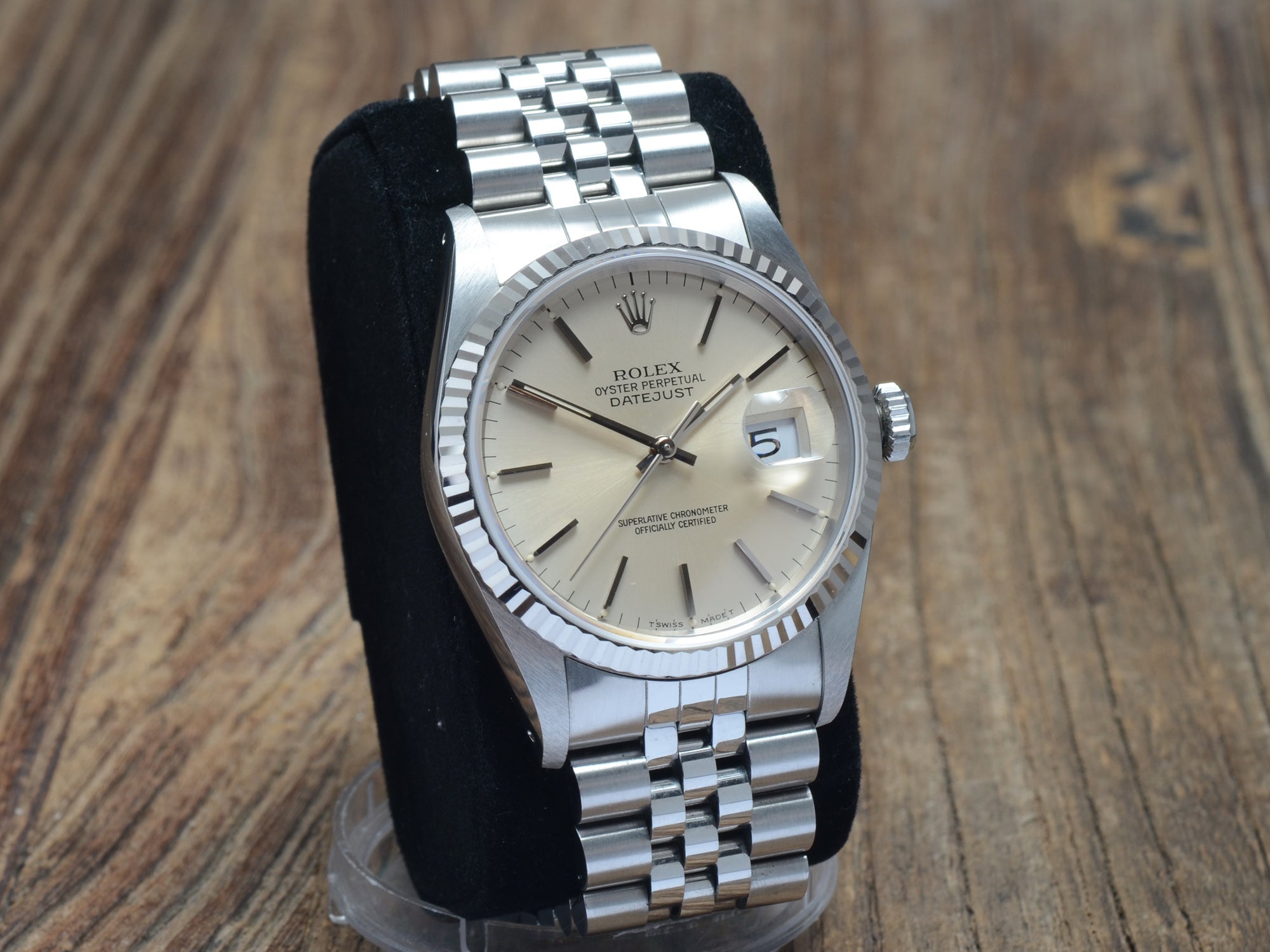 Rolex Datejust 36mm St/WG B&P Cream Dial NOS, Ref.: 16234
