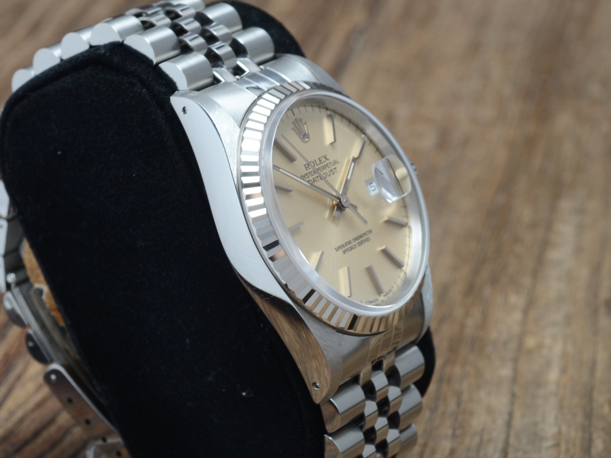 Rolex Datejust 36mm St/WG B&P Cream Dial NOS, Ref.: 16234