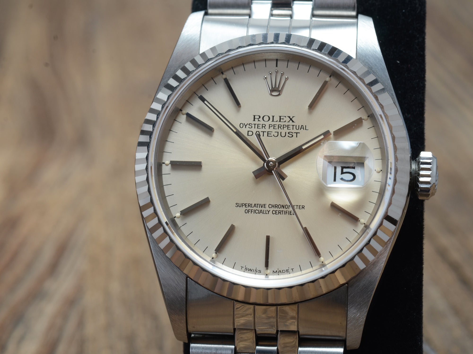 Rolex Datejust 36mm St/WG B&P Cream Dial NOS, Ref.: 16234