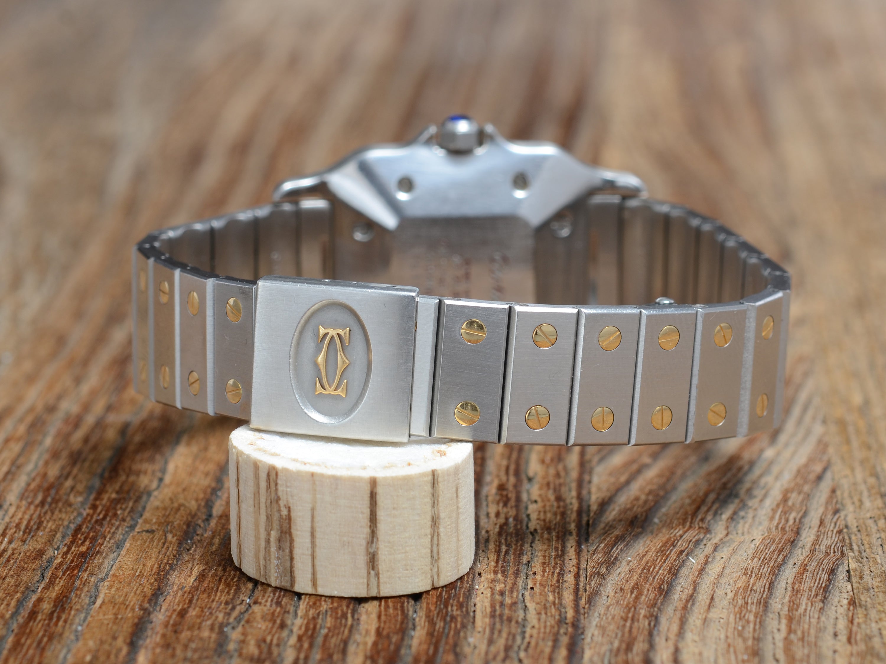 Cartier Santos de Cartier Galbée Automatik Stahl/Gold Medium, Full Set