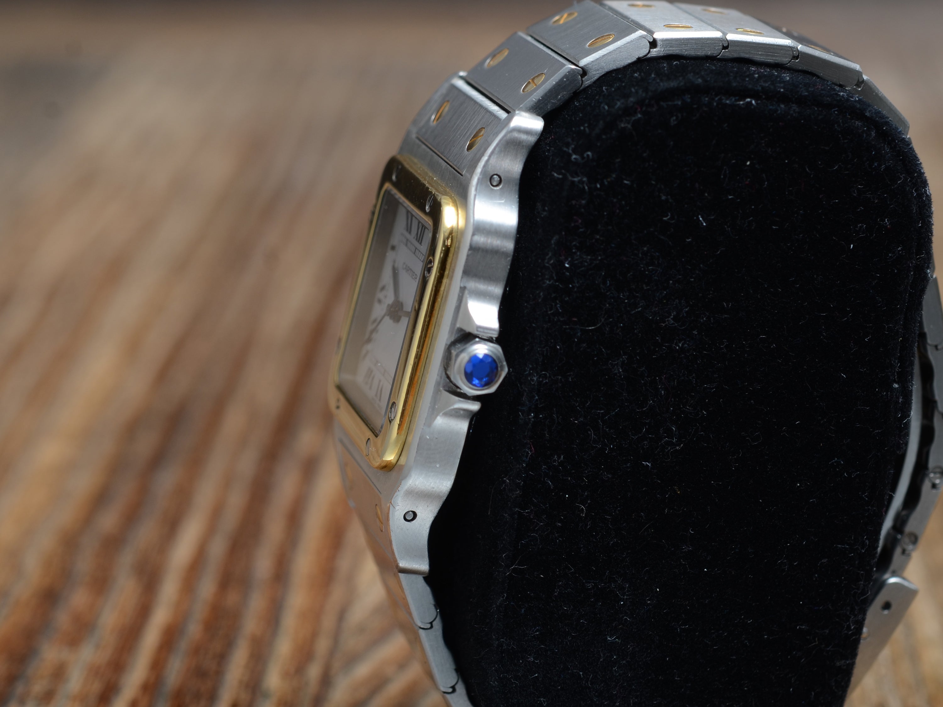 Cartier Santos de Cartier Galbée Automatik Stahl/Gold Medium, Full Set