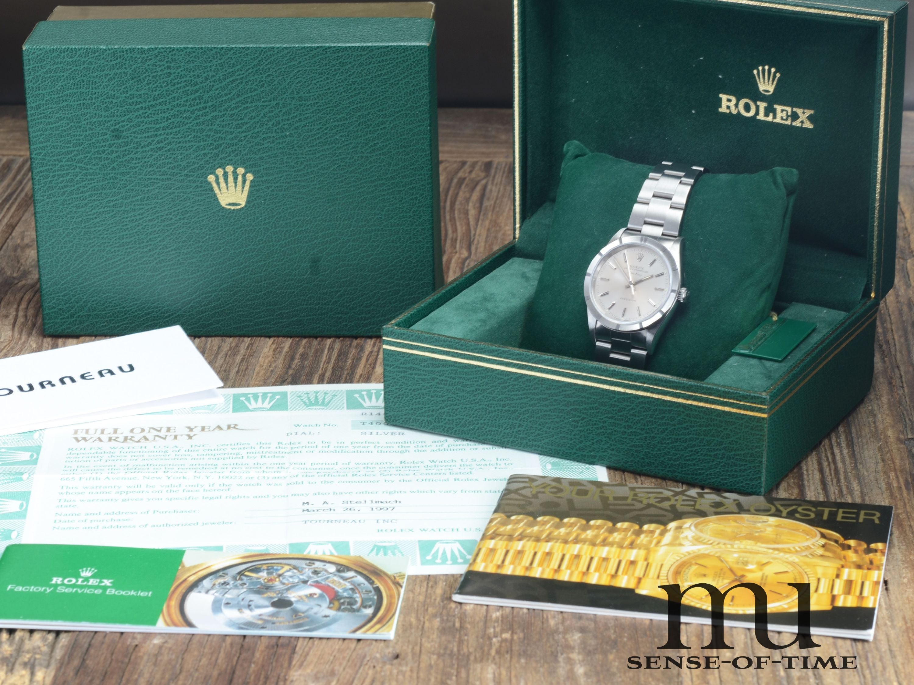 Rolex Air King 34mm Tritium Full Set NOS