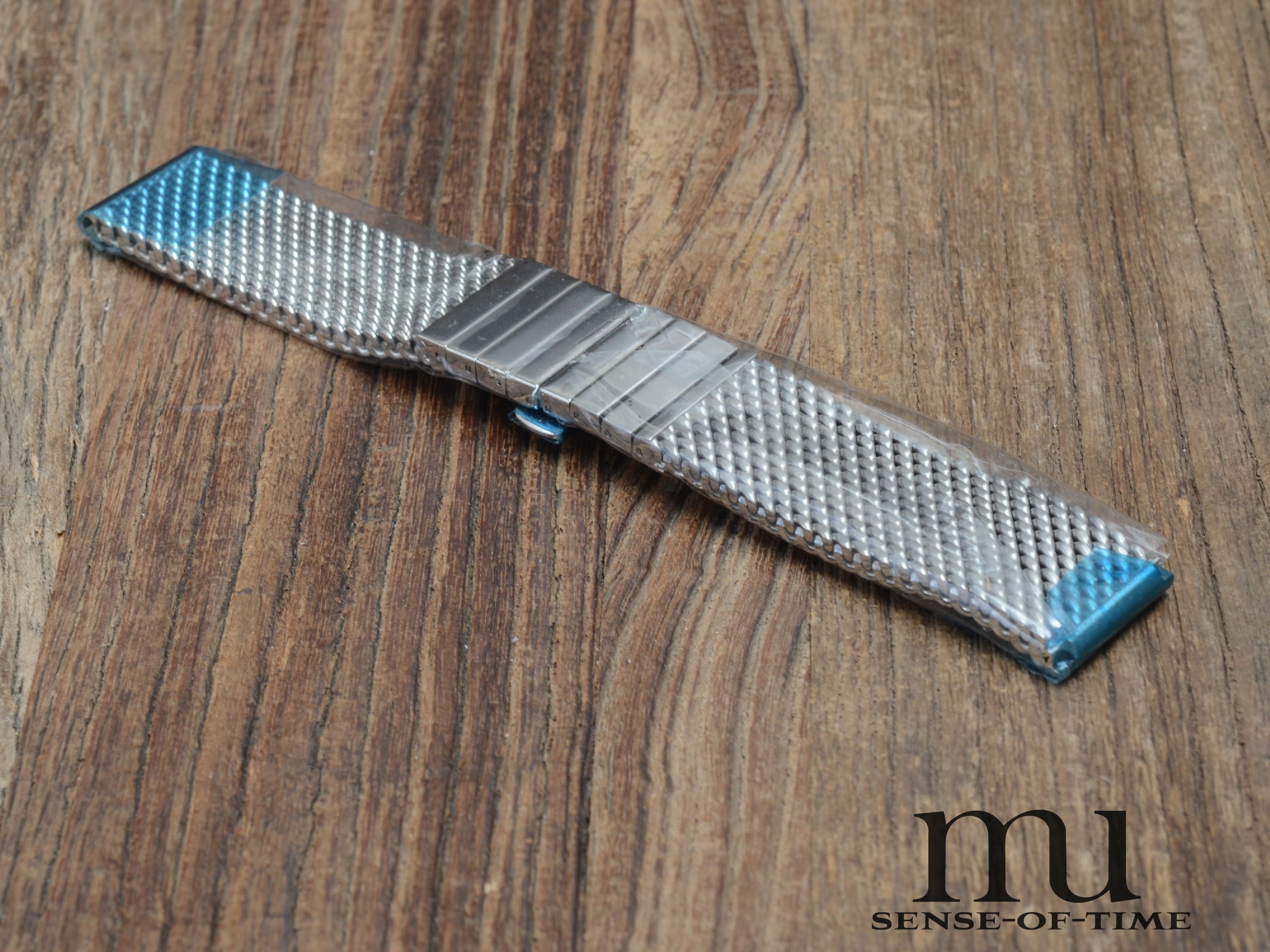 Zubehör: Herrmann Staib Milanaise Uhrband 22mm, NOS