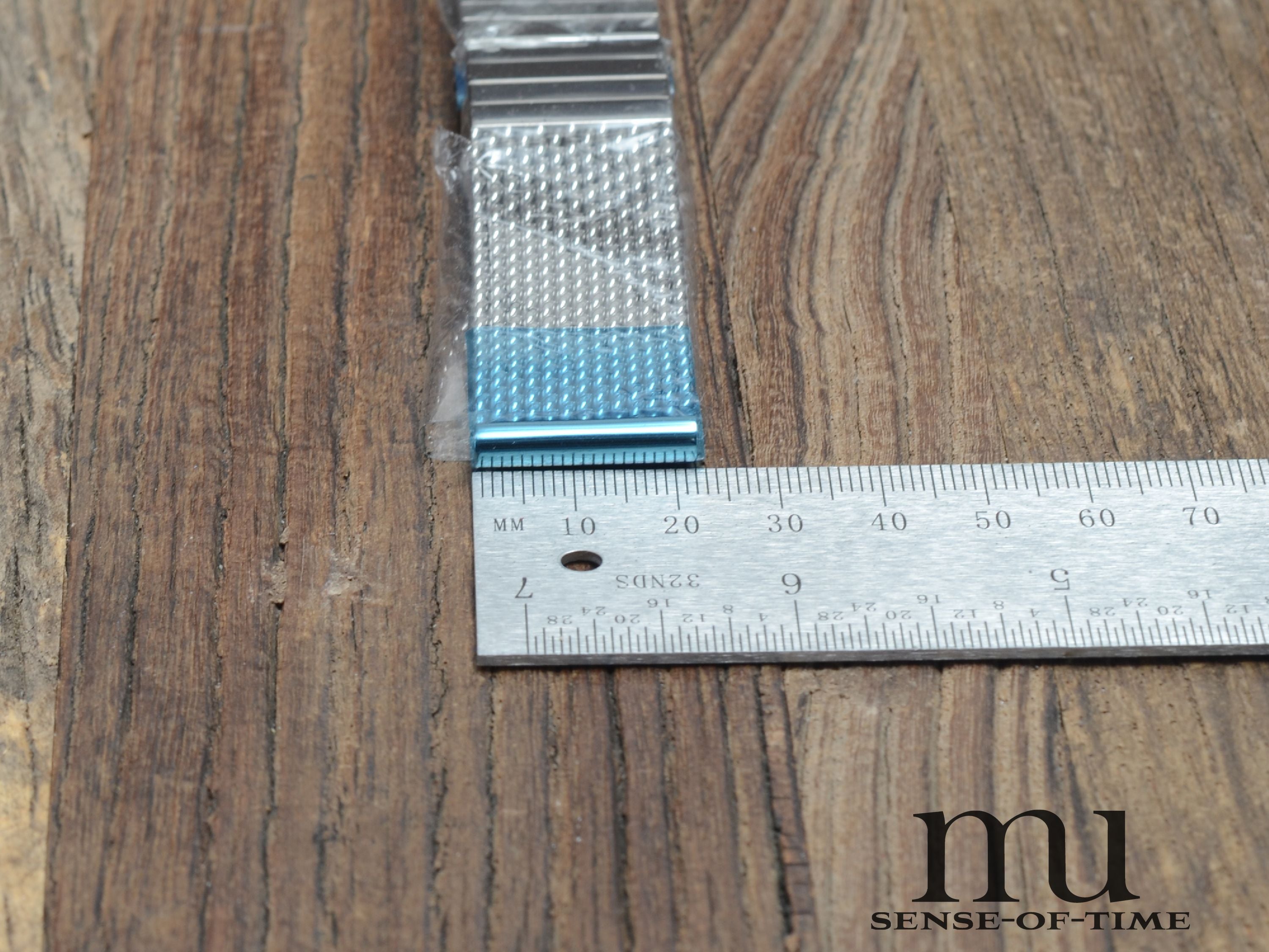 Zubehör: Herrmann Staib Milanaise Uhrband 22mm, NOS