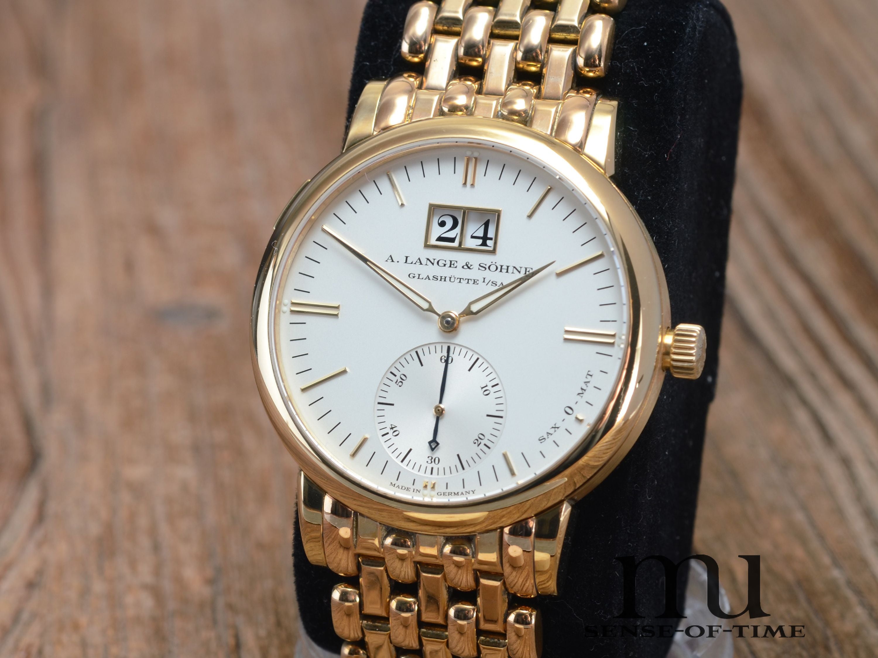 Lange & Söhne Langematik Sax-o-mat 18kt Gold, Ref. 358.021