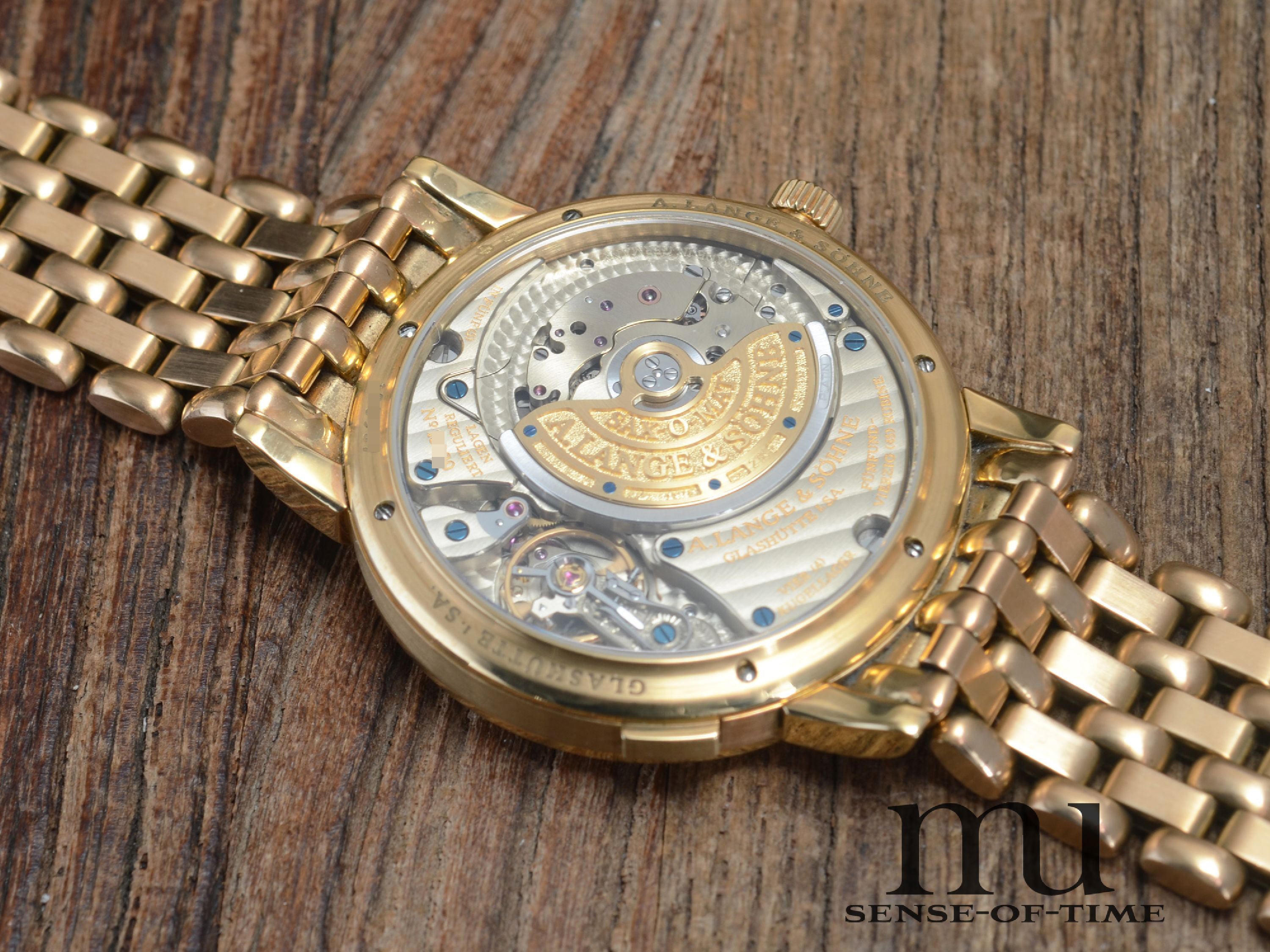 Lange & Söhne Langematik Sax-o-mat 18kt Gold, Ref. 358.021