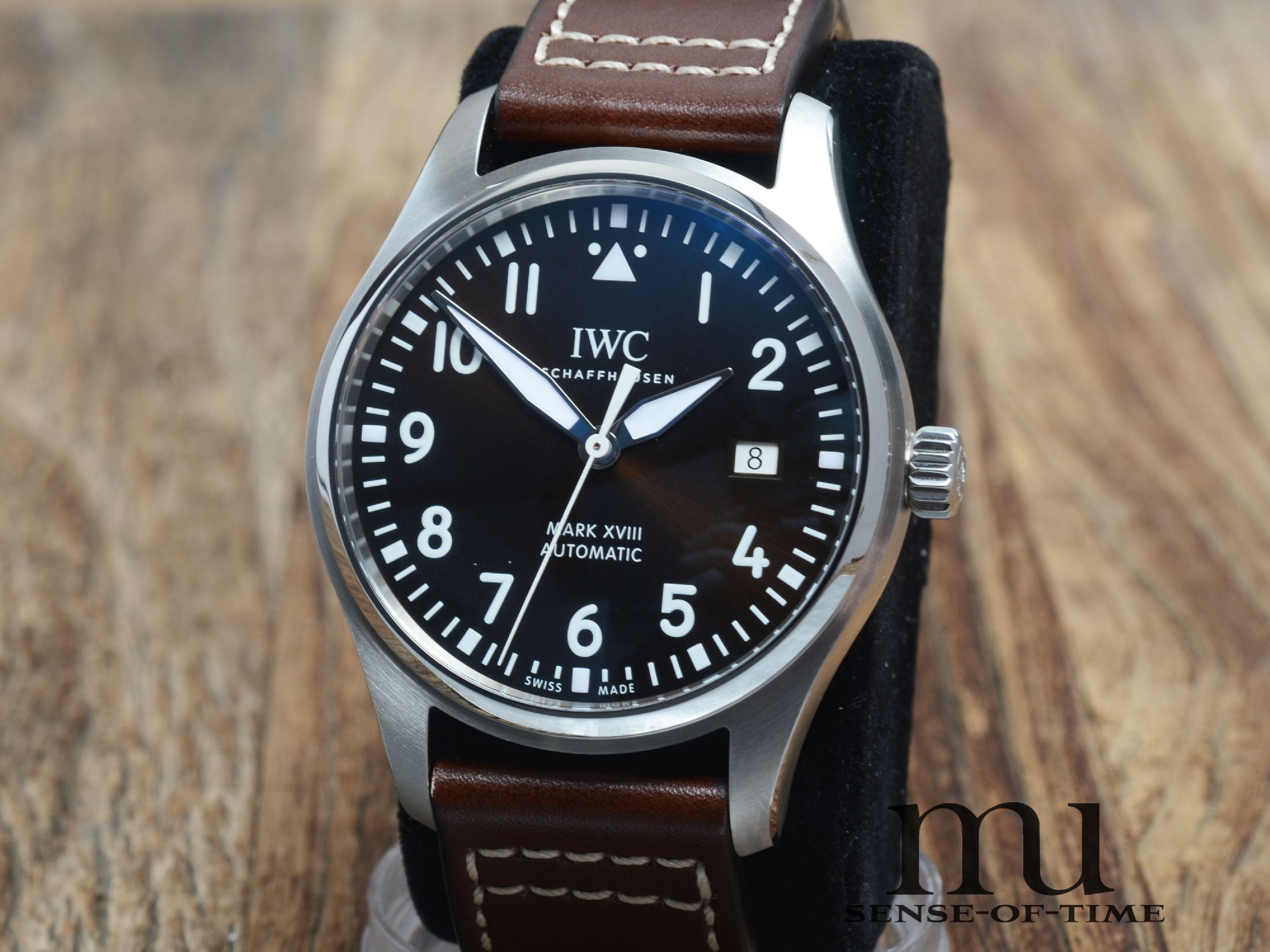 IWC Mark XVIII Spitfire Fliegeruhr Saint-Exupery Pilot's Watch, Ref.: IW327003 Brown Dial