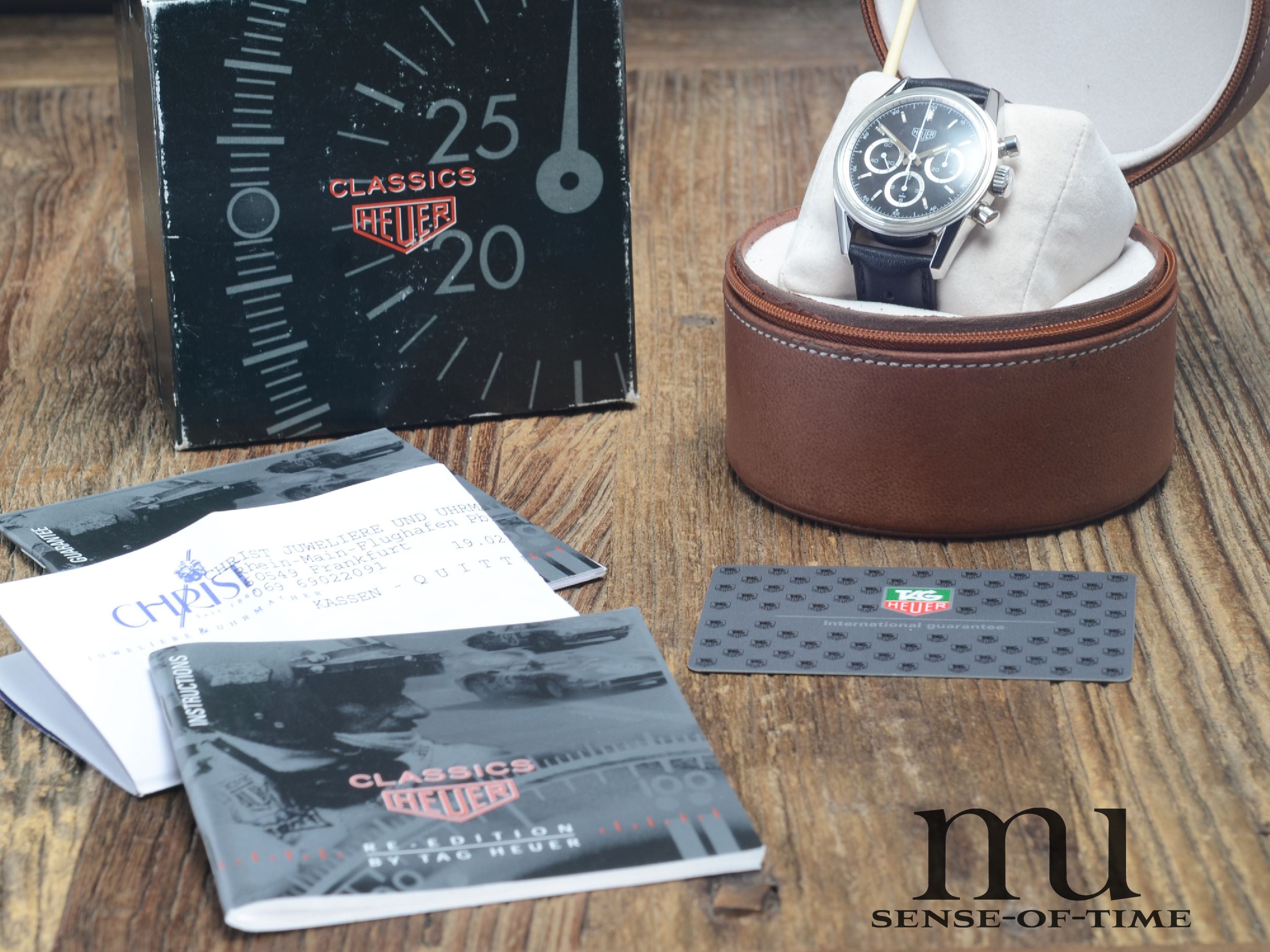 Heuer Carrera 1964 Re-Edition Racing Lemania Handaufzug