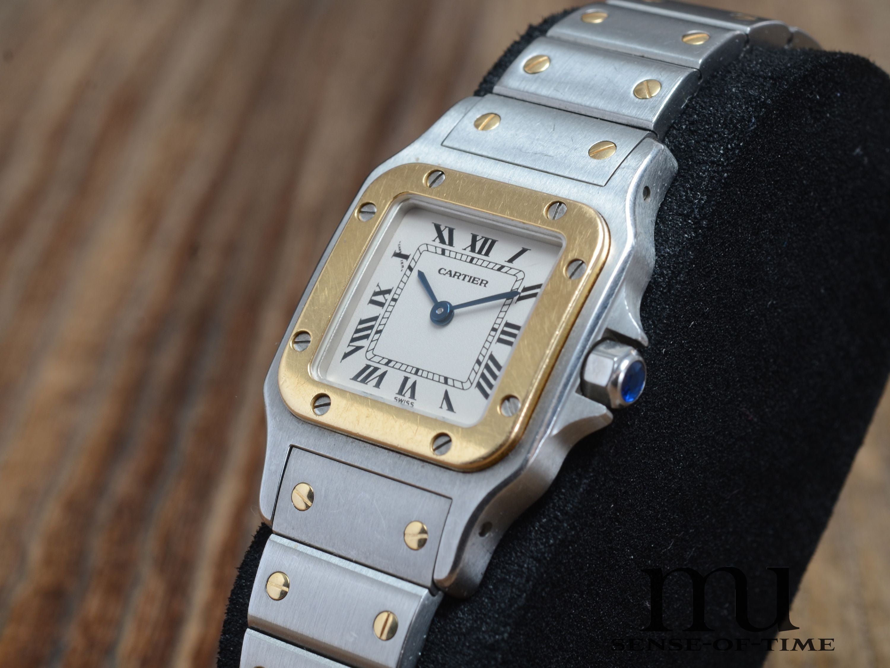 Cartier Santos de Galbée Stahl/Gold Lady