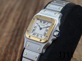 Cartier Santos de Galbée Stahl/Gold Lady