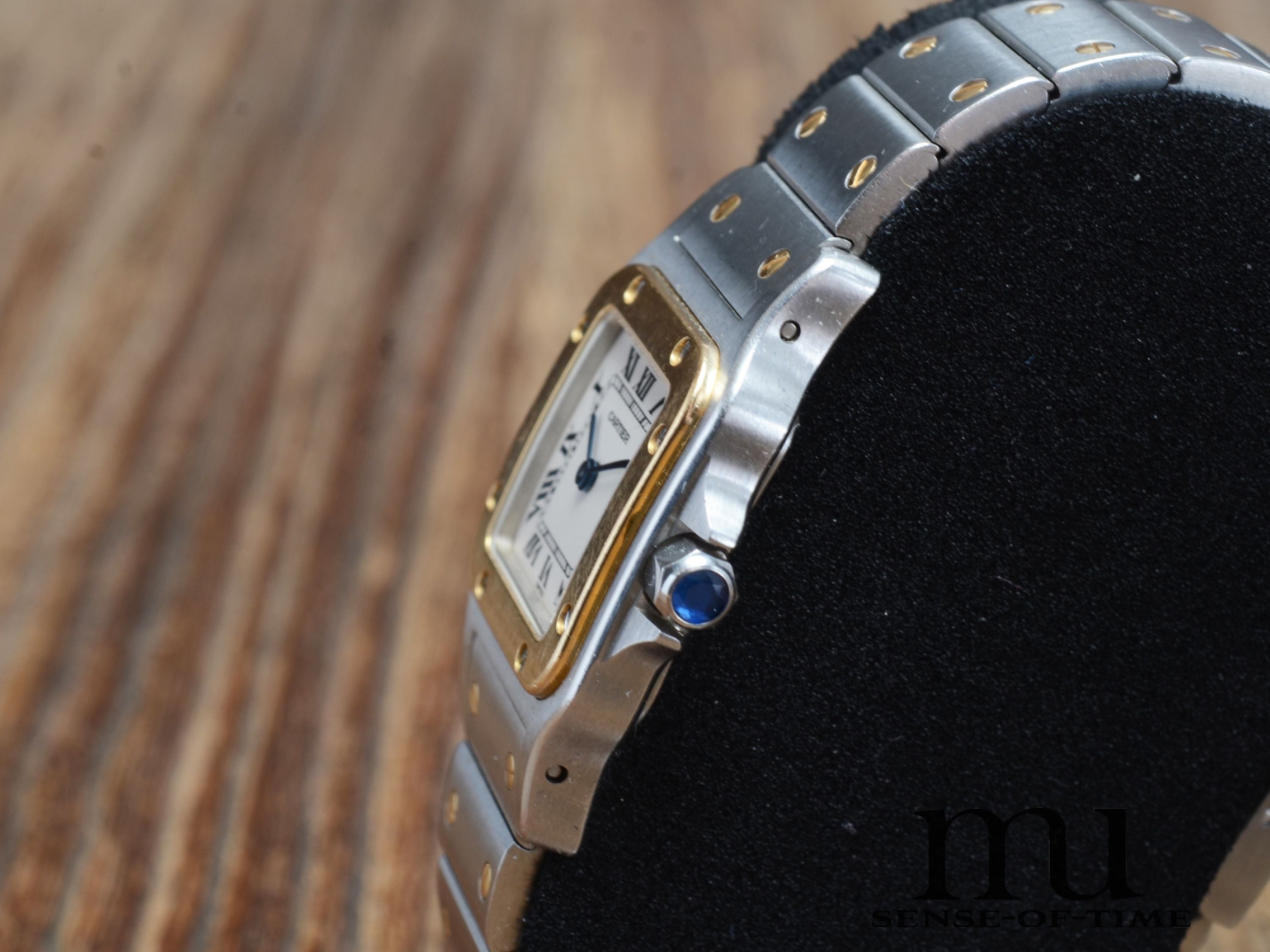 Cartier Santos de Galbée Stahl/Gold Lady