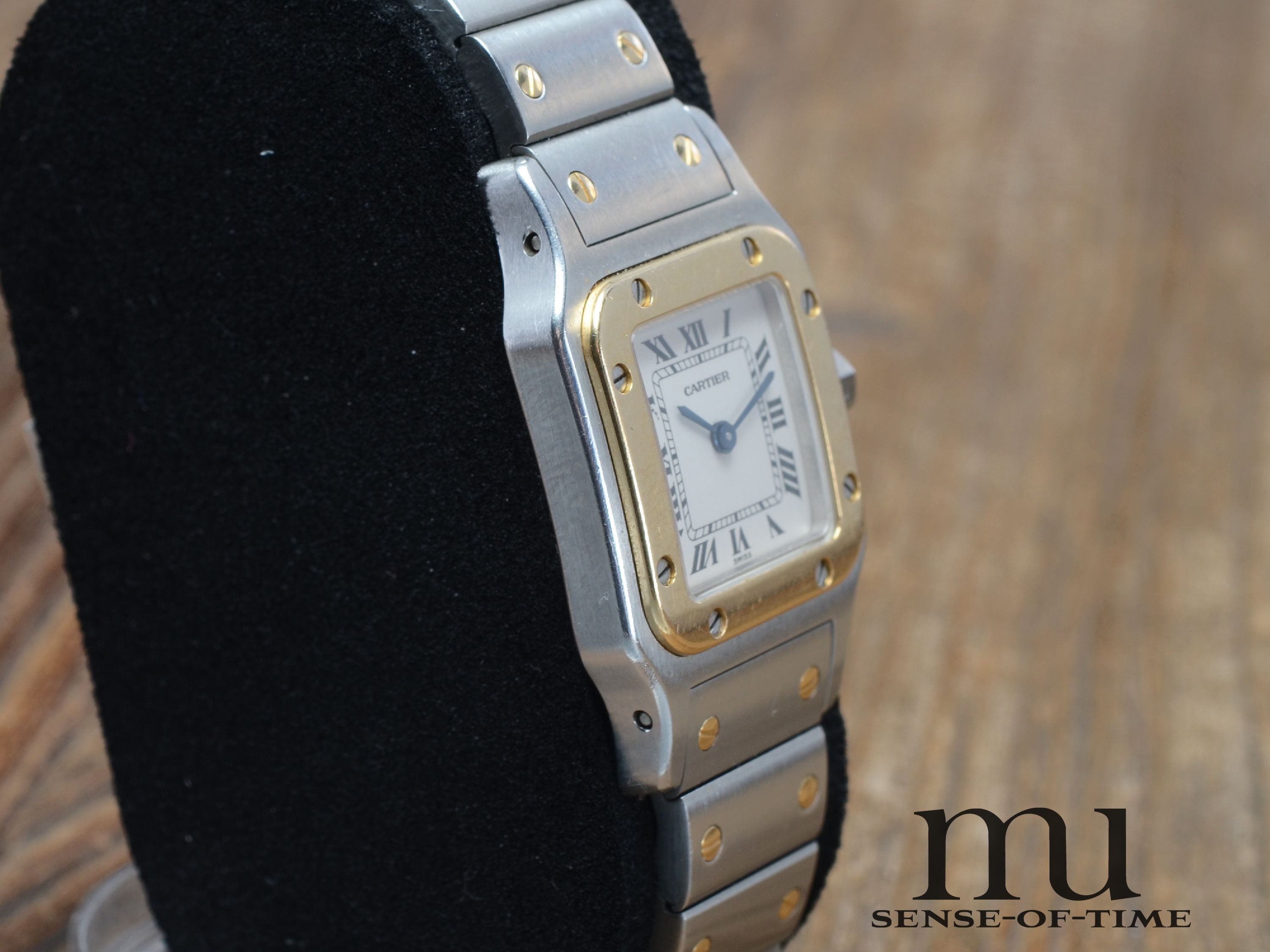 Cartier Santos de Galbée Stahl/Gold Lady