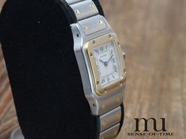 Cartier Santos de Galbée Stahl/Gold Lady