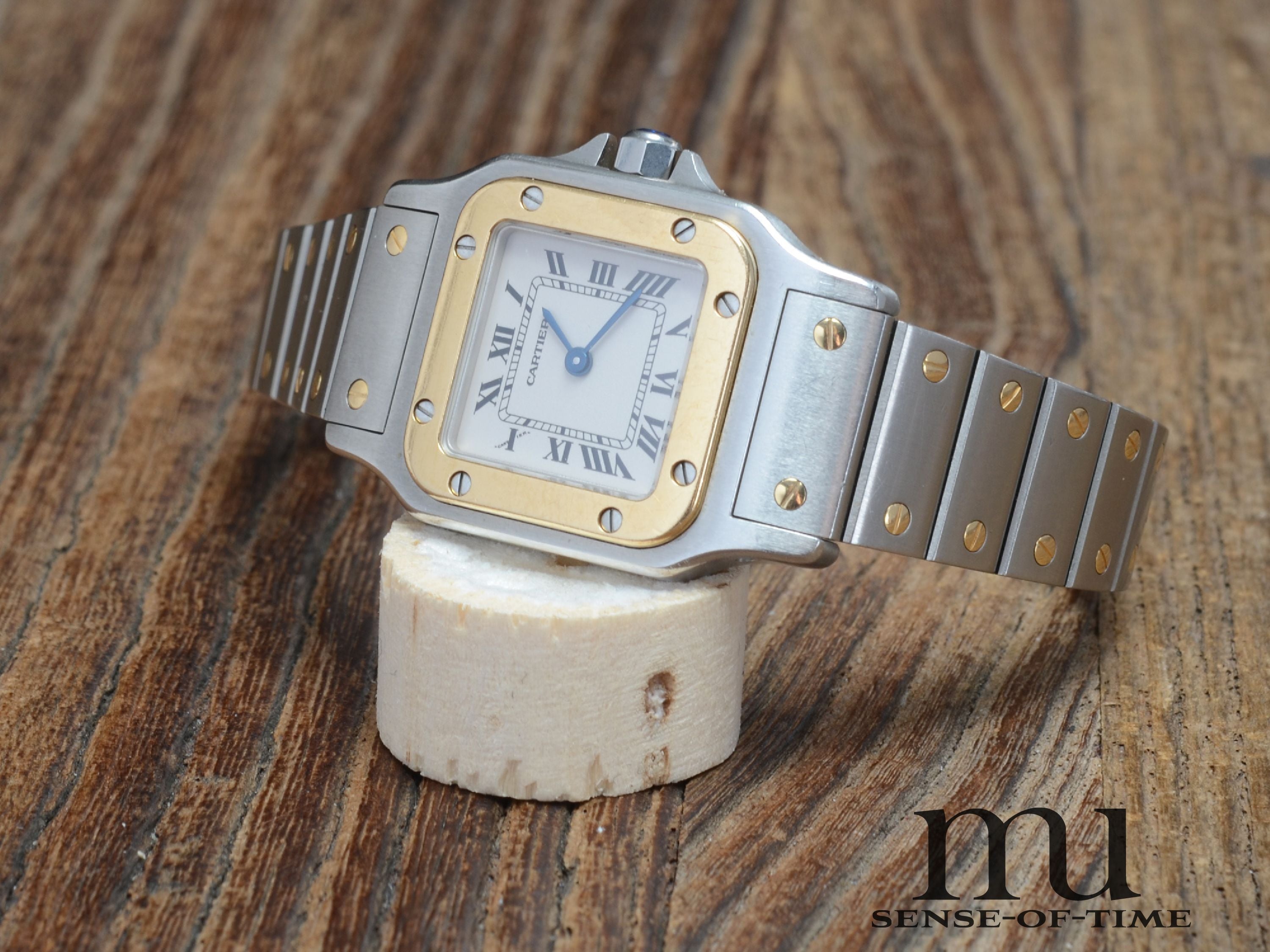 Cartier Santos de Galbée Stahl/Gold Lady