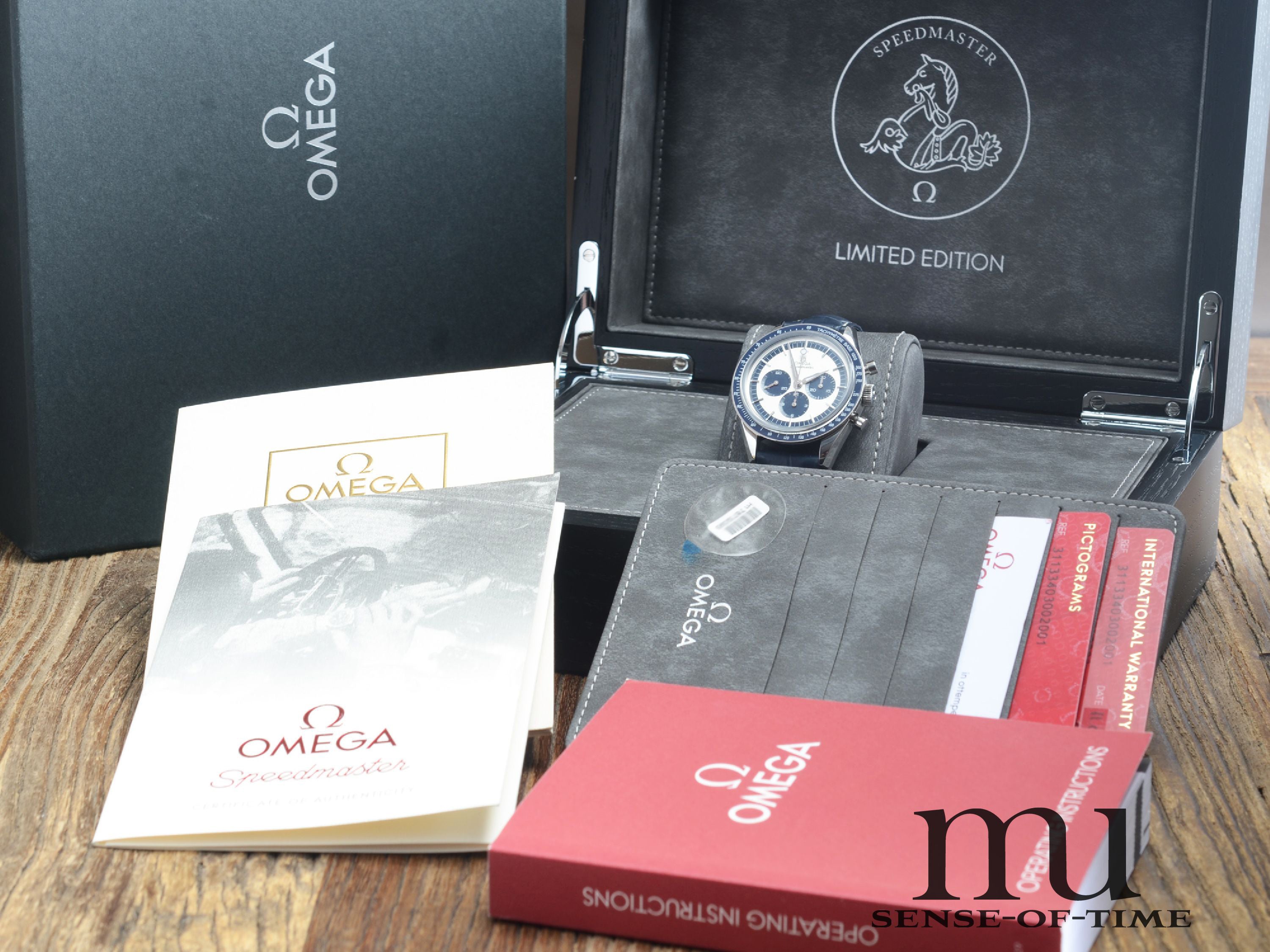 Omega Speedmaster CK2998, Blue Dial, NOS