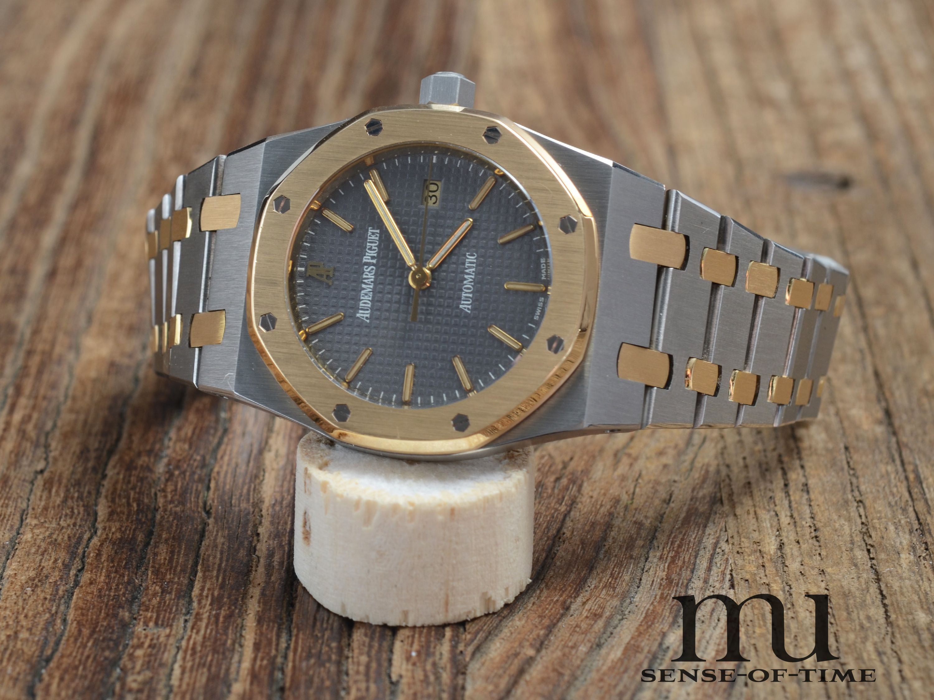 Audemars Piguet Royal Oak Stahl/Gold Long Stick, official Service, Ref.: 15000SA