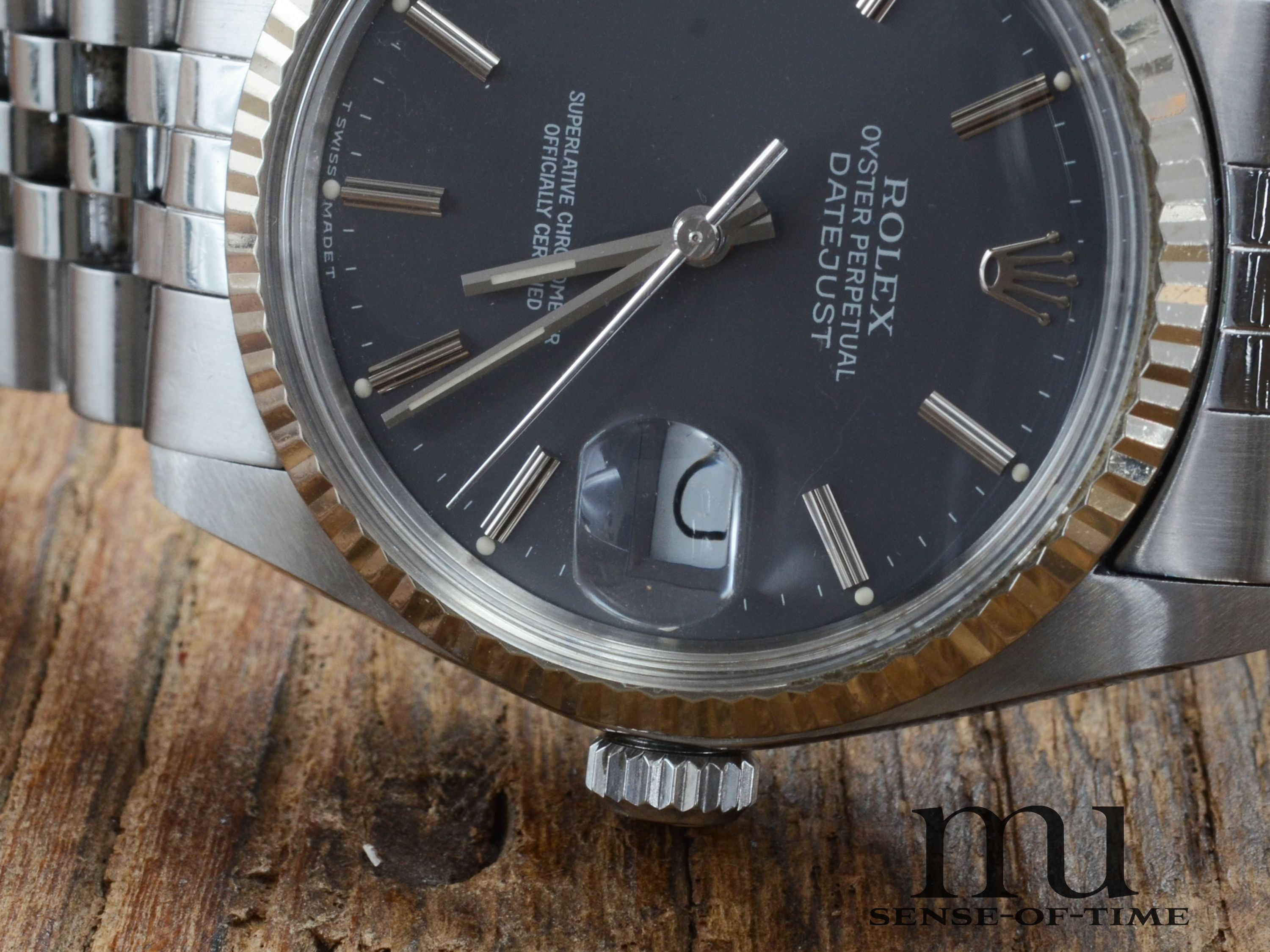 Rolex Datejust 36mm St/WG Grey Dial, Ref.: 16014