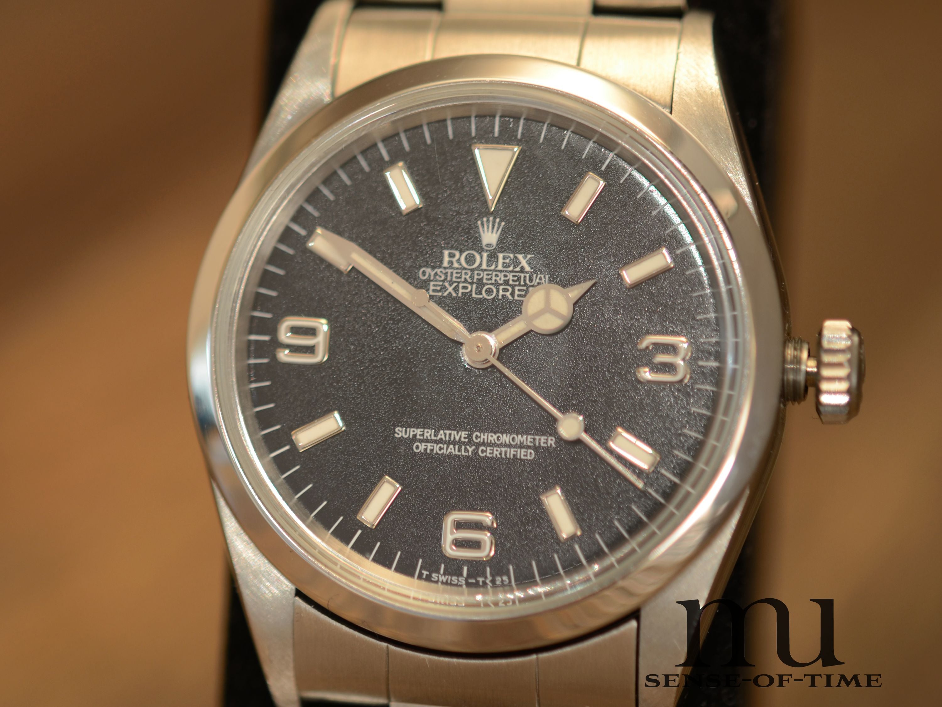 Rolex Explorer I Vintage mit Stardust Tritium-Dial & Hands, Ref.: 14270
