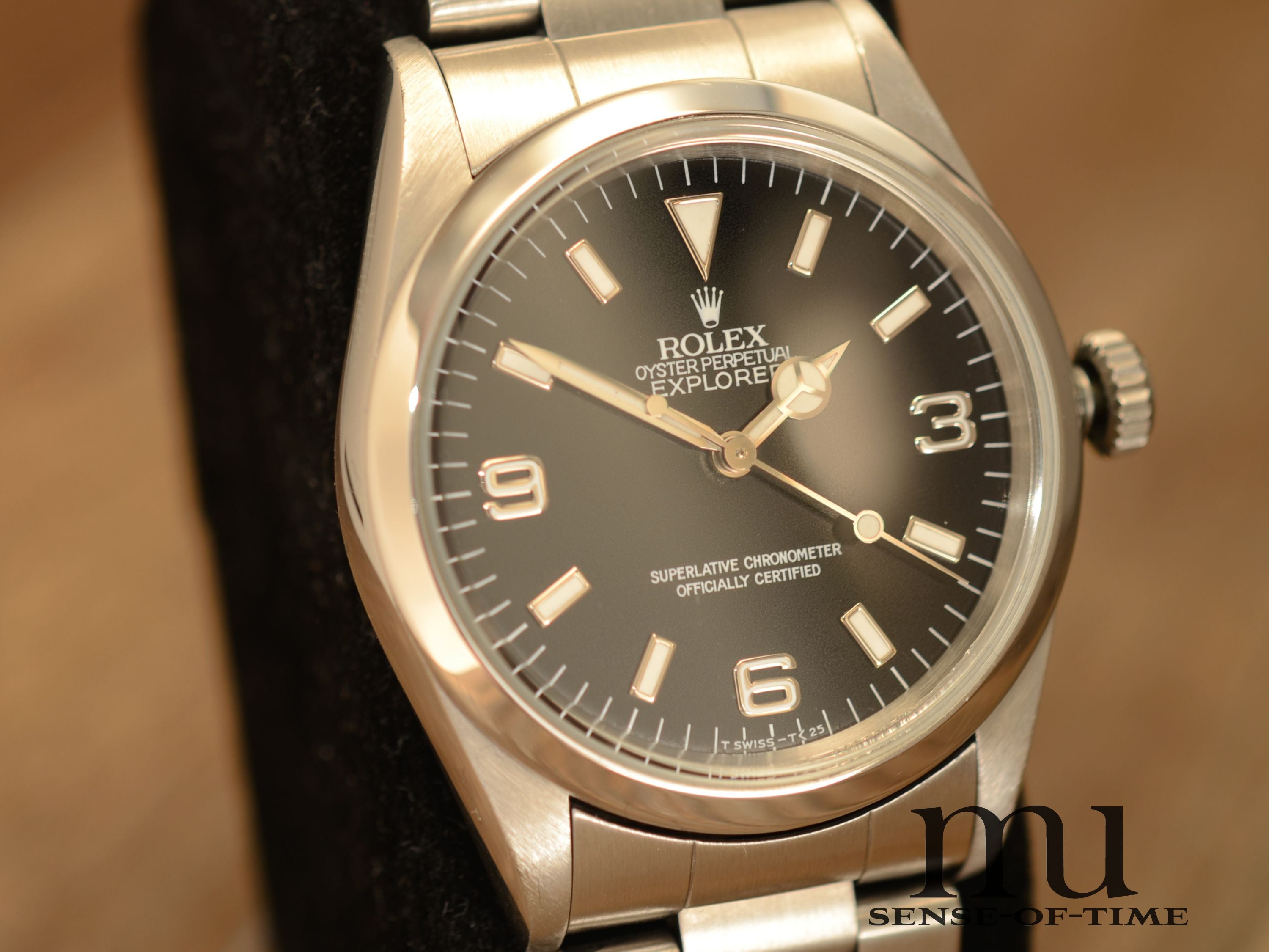 Rolex Explorer I Vintage mit Stardust Tritium-Dial & Hands, Ref.: 14270