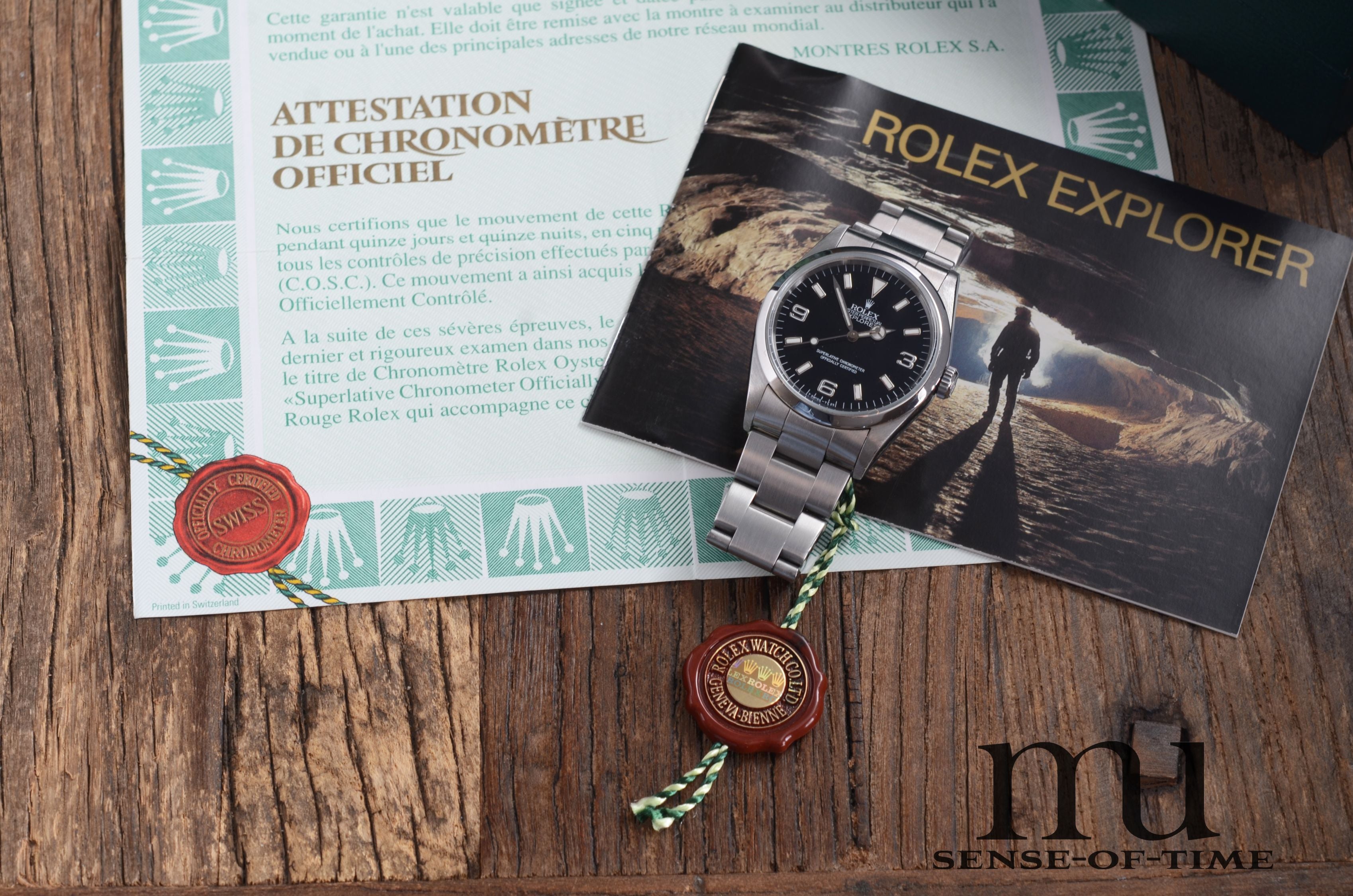 Rolex Explorer I Vintage mit Stardust Tritium-Dial & Hands, Ref.: 14270