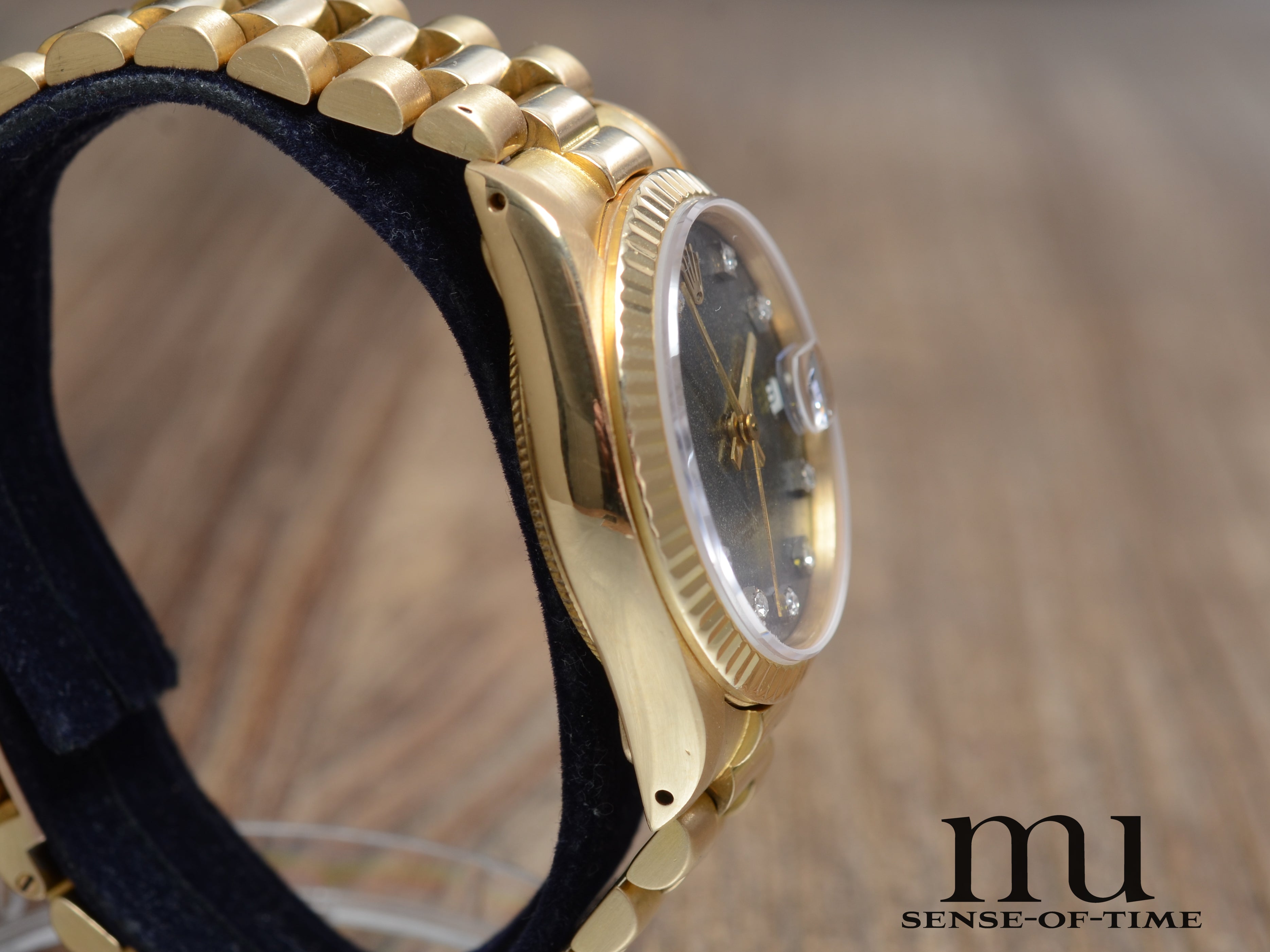 Rolex Datejust Lady 18kt Gold Ghost Diamant-Zifferblatt, Präsident-Bracelet, Ref.: 68278