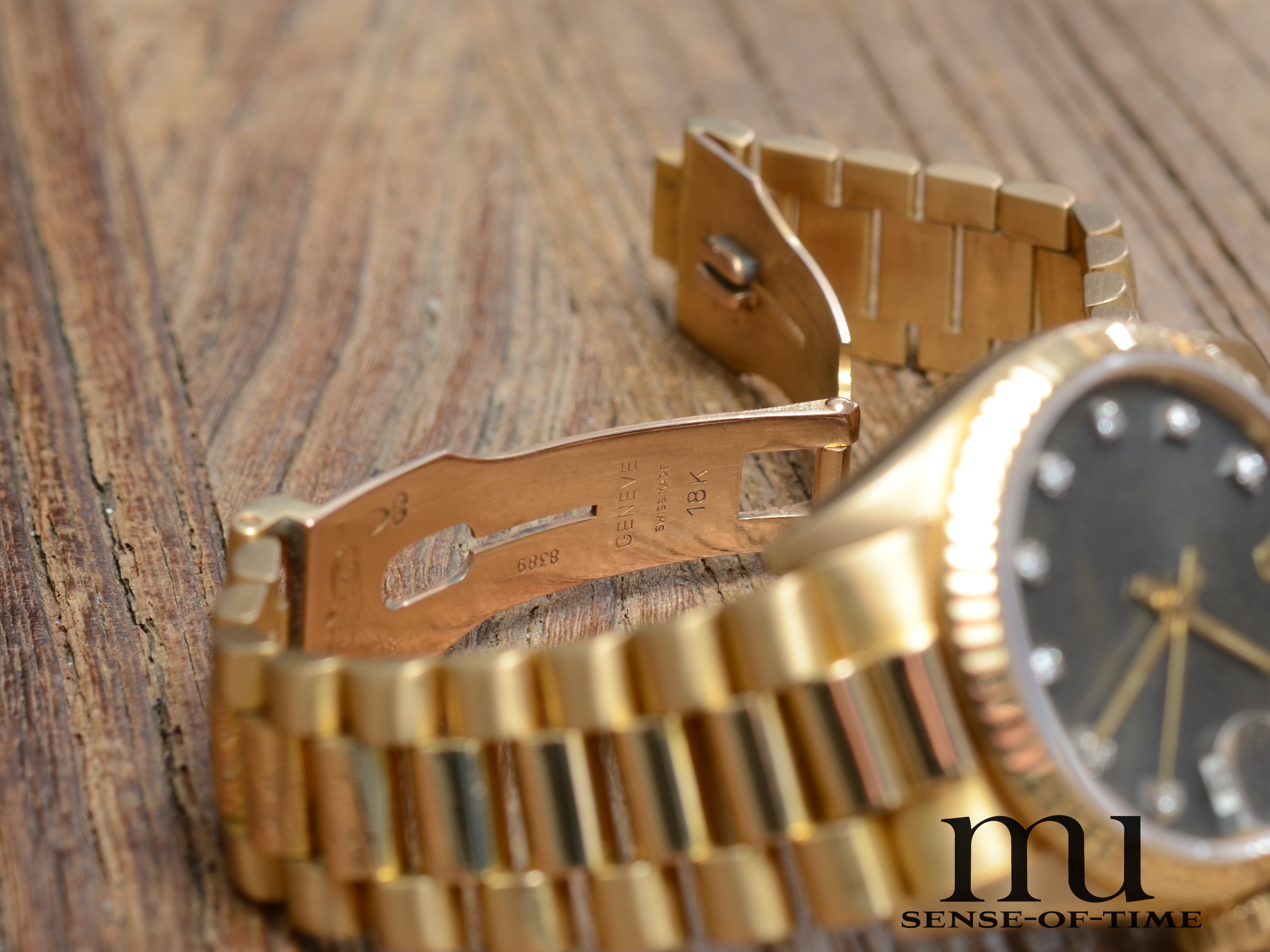 Rolex Datejust Lady 18kt Gold Ghost Diamant-Zifferblatt, Präsident-Bracelet, Ref.: 68278
