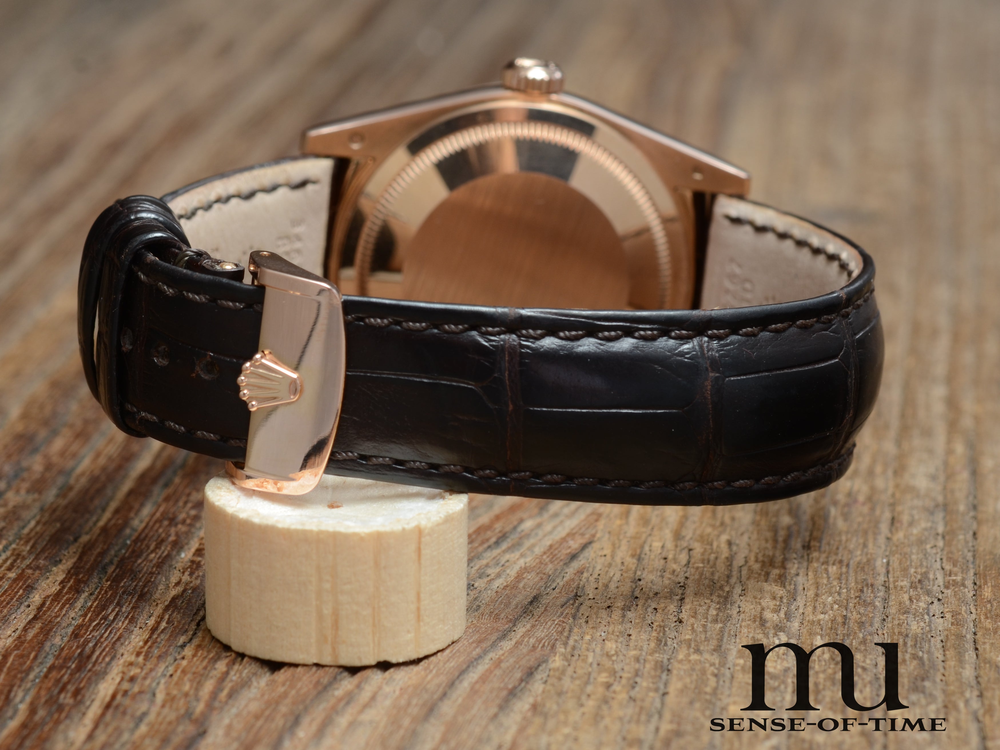 Rolex Day-Date Braunes Zifferblatt 18kt Everrose-Gold 36 cm, Ref.: 118135