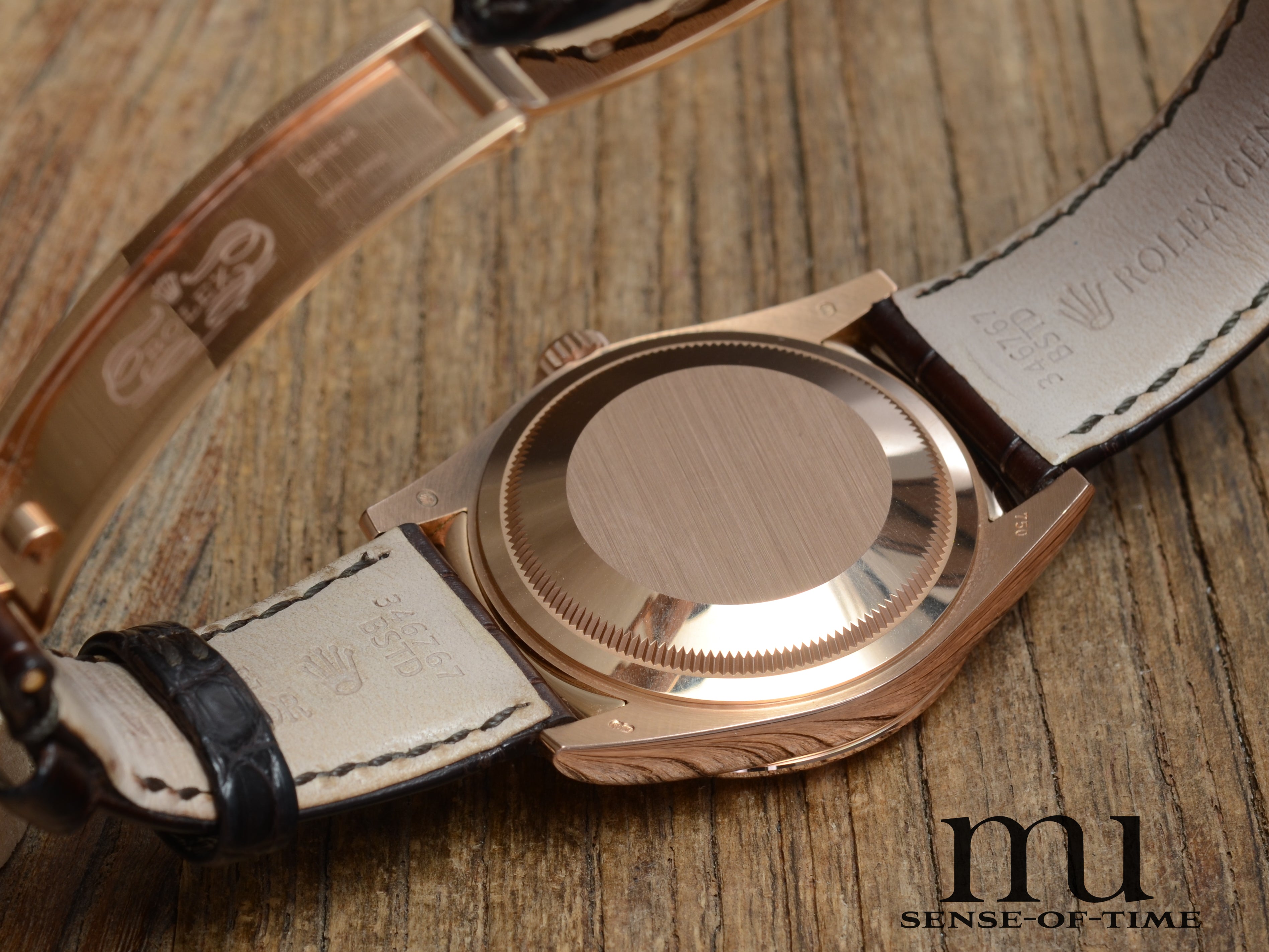 Rolex Day-Date Braunes Zifferblatt 18kt Everrose-Gold 36 cm, Ref.: 118135
