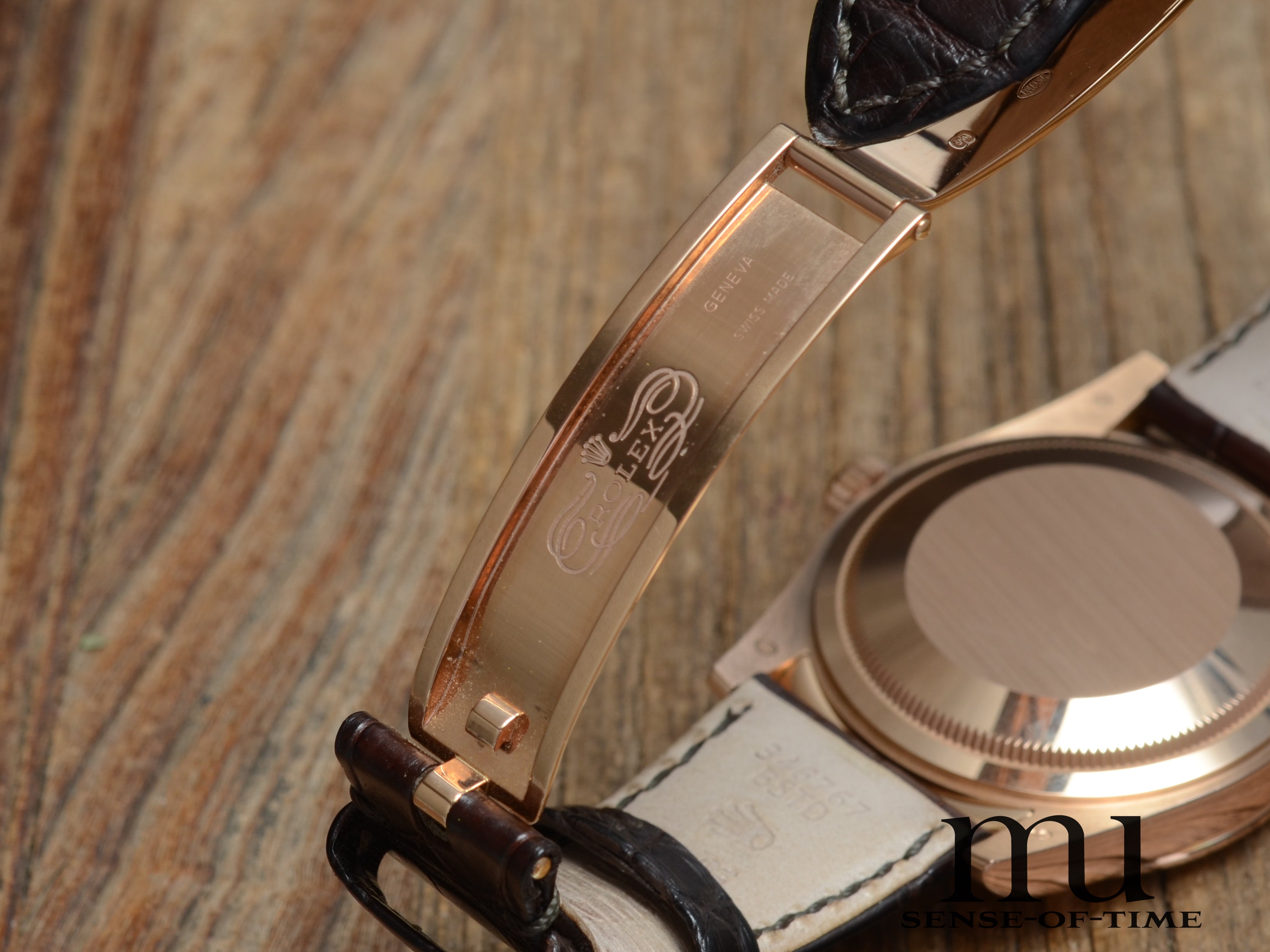 Rolex Day-Date Braunes Zifferblatt 18kt Everrose-Gold 36 cm, Ref.: 118135