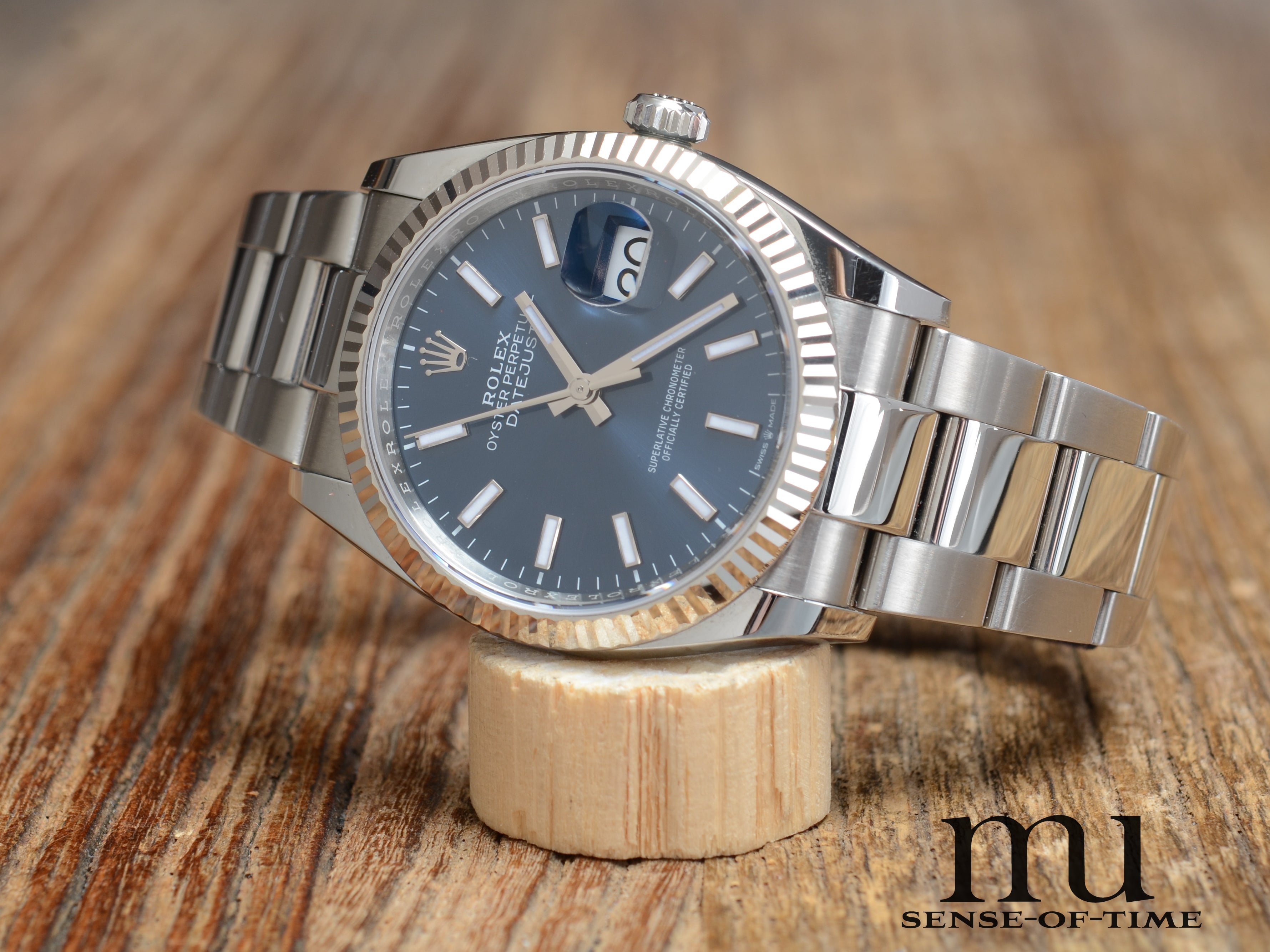 Rolex Datejust 36mm Blaues Zifferblatt Oyster-Bracelet, Ref.: 126234